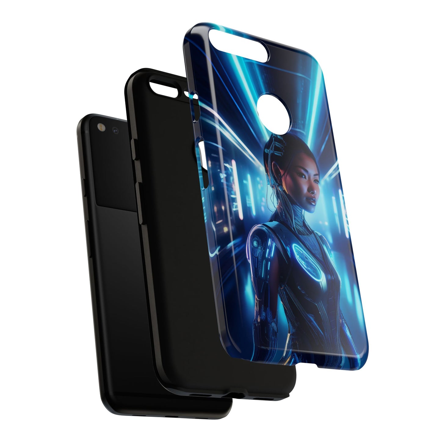 Futuristic Human Android Hybrid Cell Phone Case 004