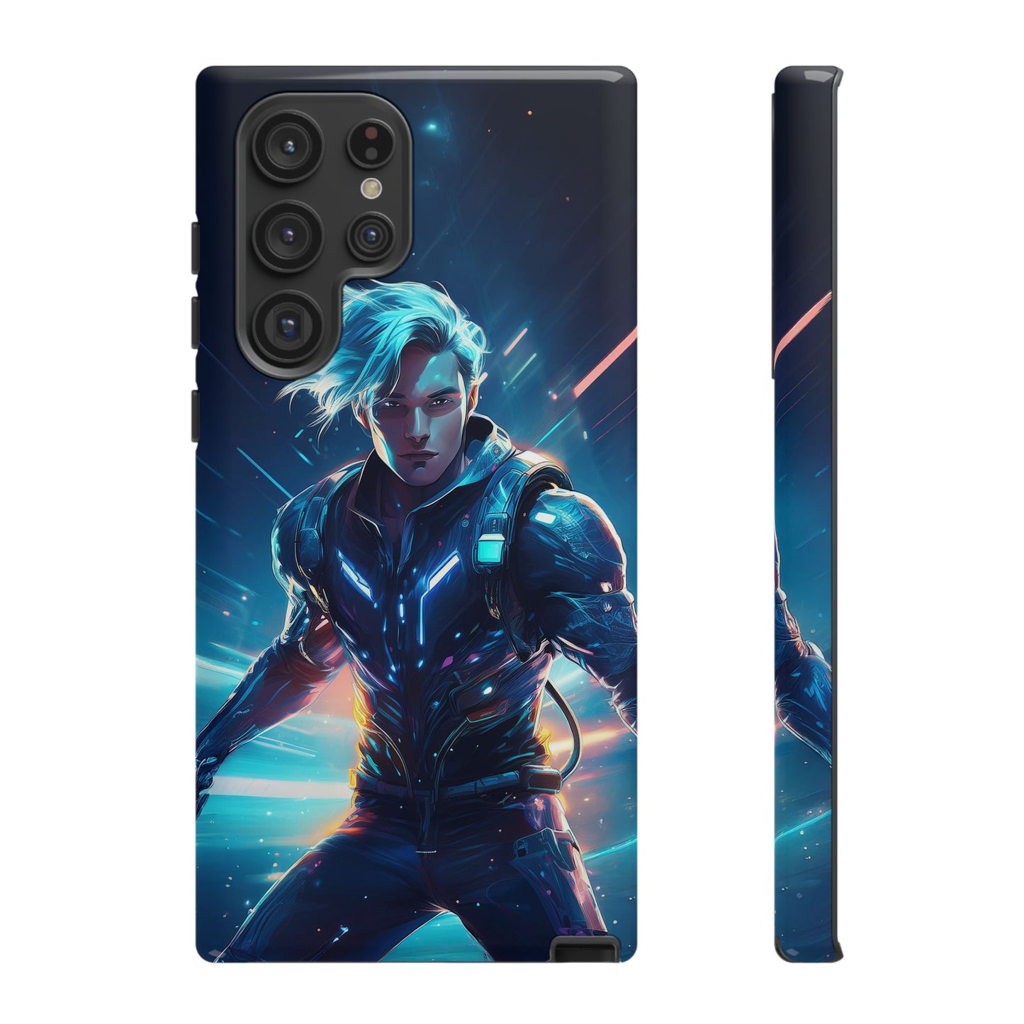 Futuristic Cyberpunk Male Cell Phone Case 024