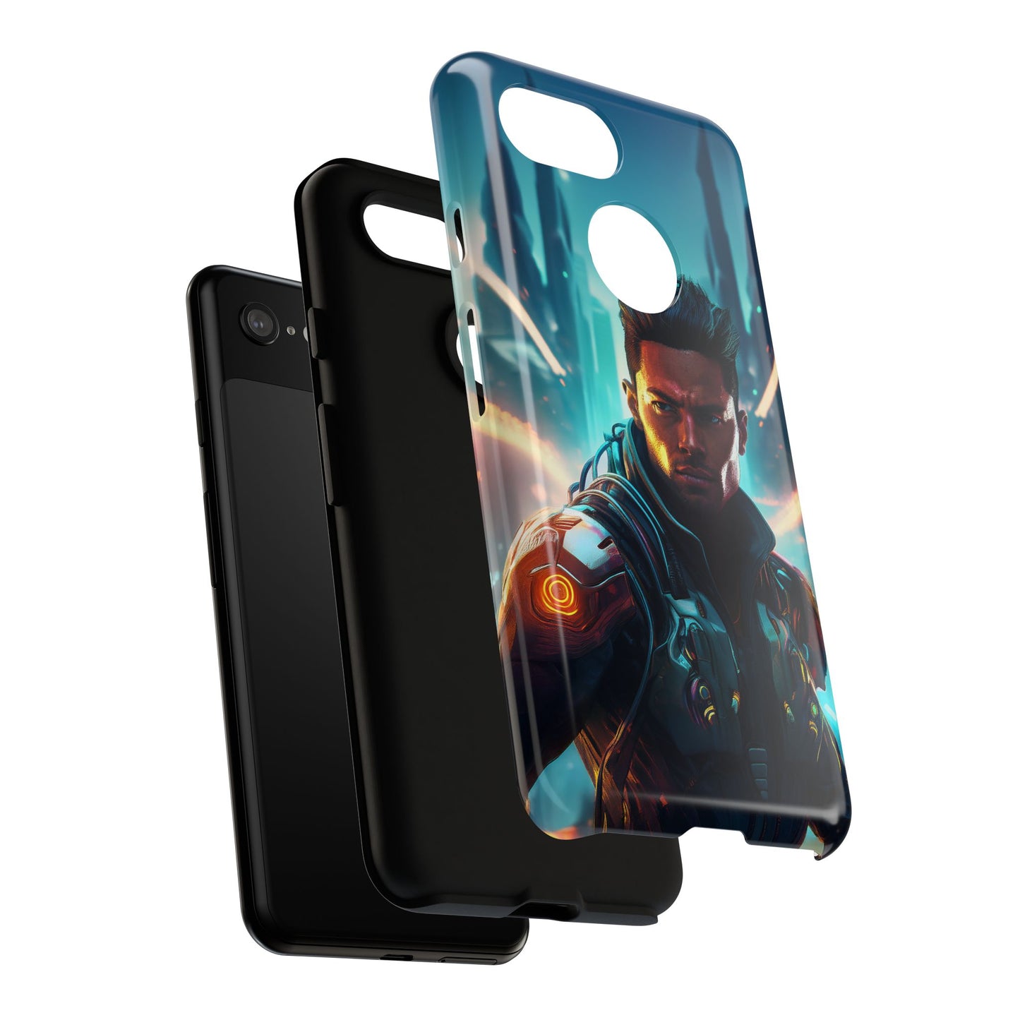 Futuristic Cyberpunk Male Cell Phone Case 015