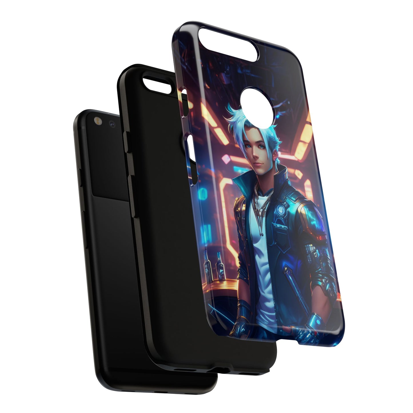 Futuristic Cyberpunk Male Cell Phone Case 009