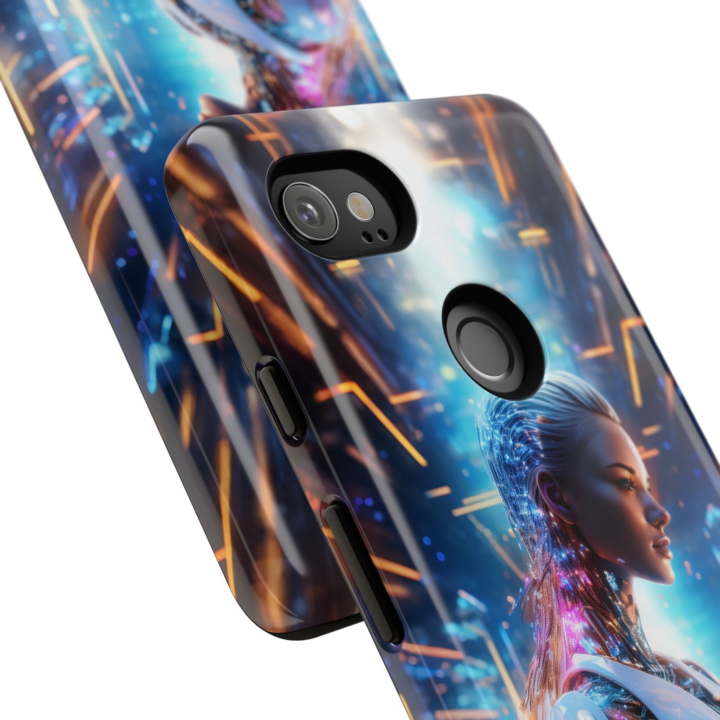 Futuristic Human Android Hybrid Cell Phone Case 008