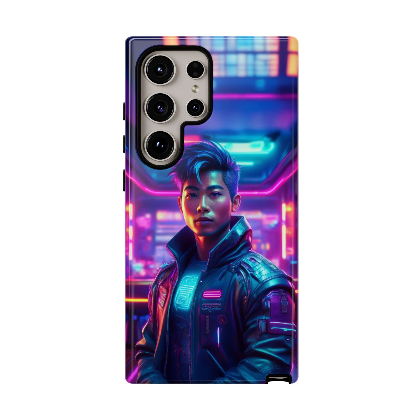 Futuristic Cyberpunk Male Cell Phone Case 012