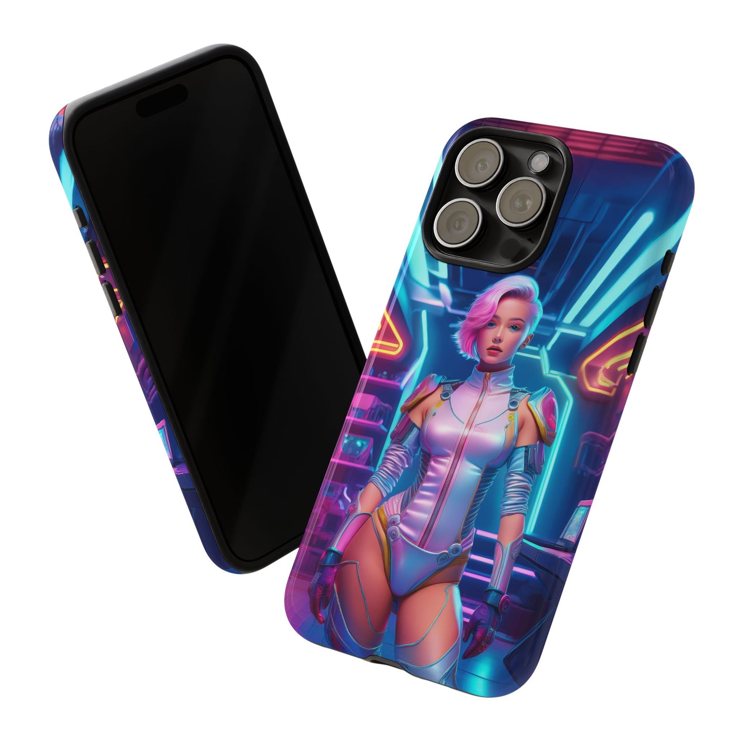 Futuristic Cyberpunk Female Cell Phone Case 002