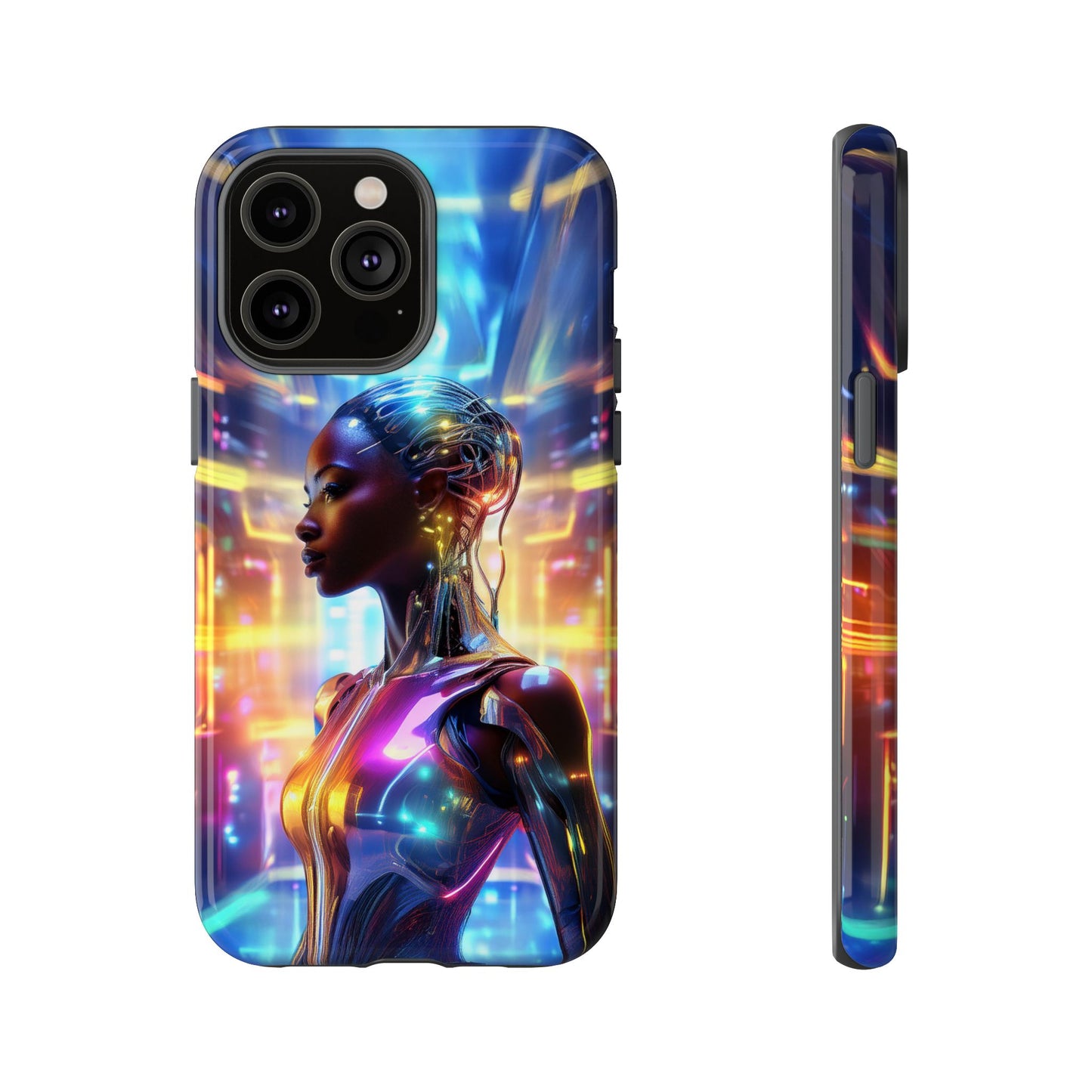 Futuristic Human Android Hybrid Cell Phone Case 011