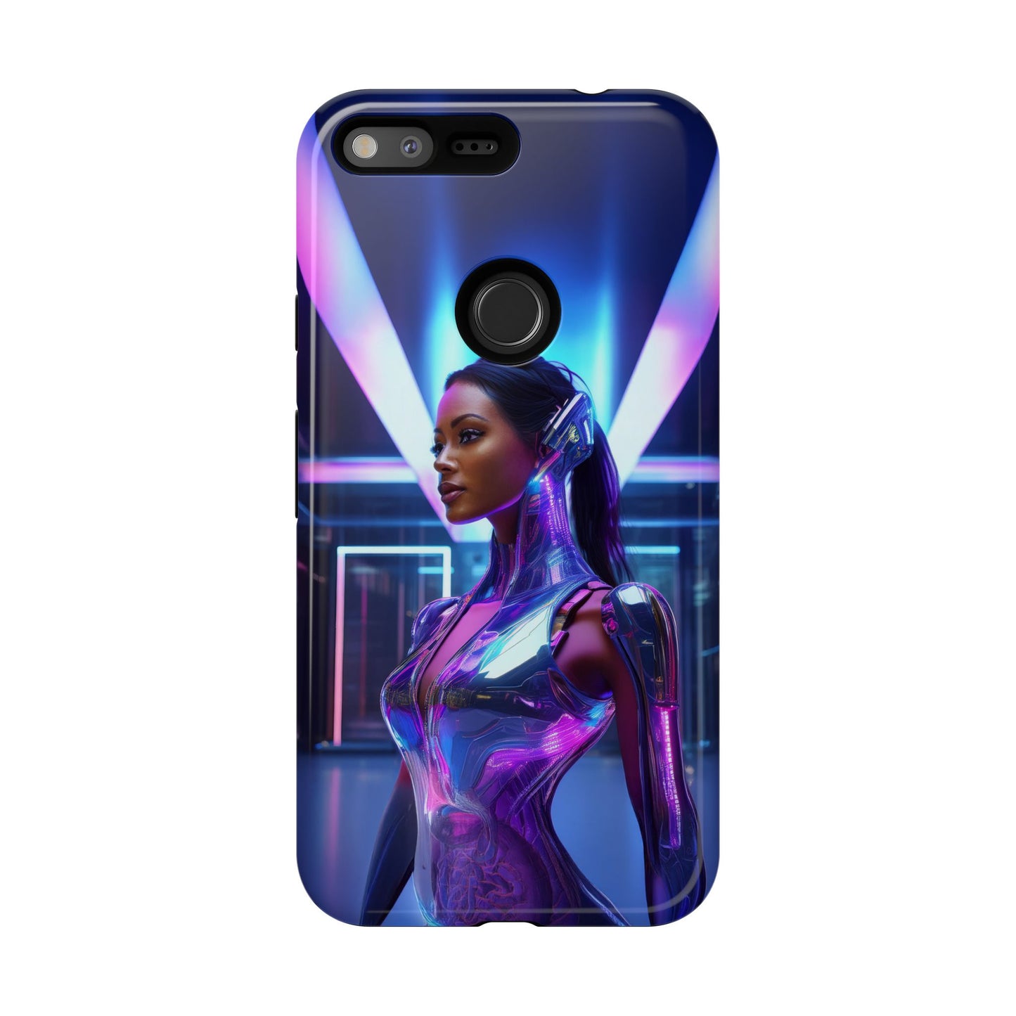 Futuristic Human Android Hybrid Cell Phone Case 017