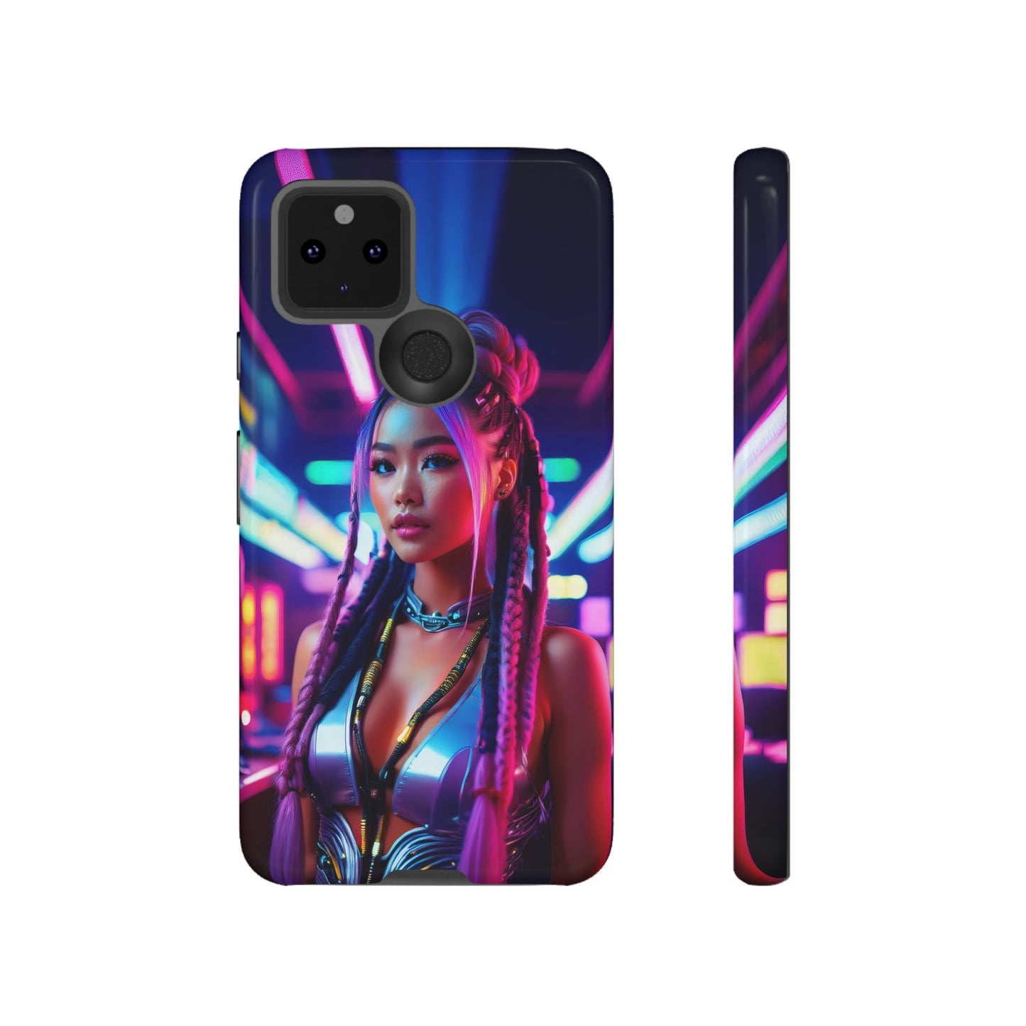 Futuristic Cyberpunk Female Cell Phone Case 008