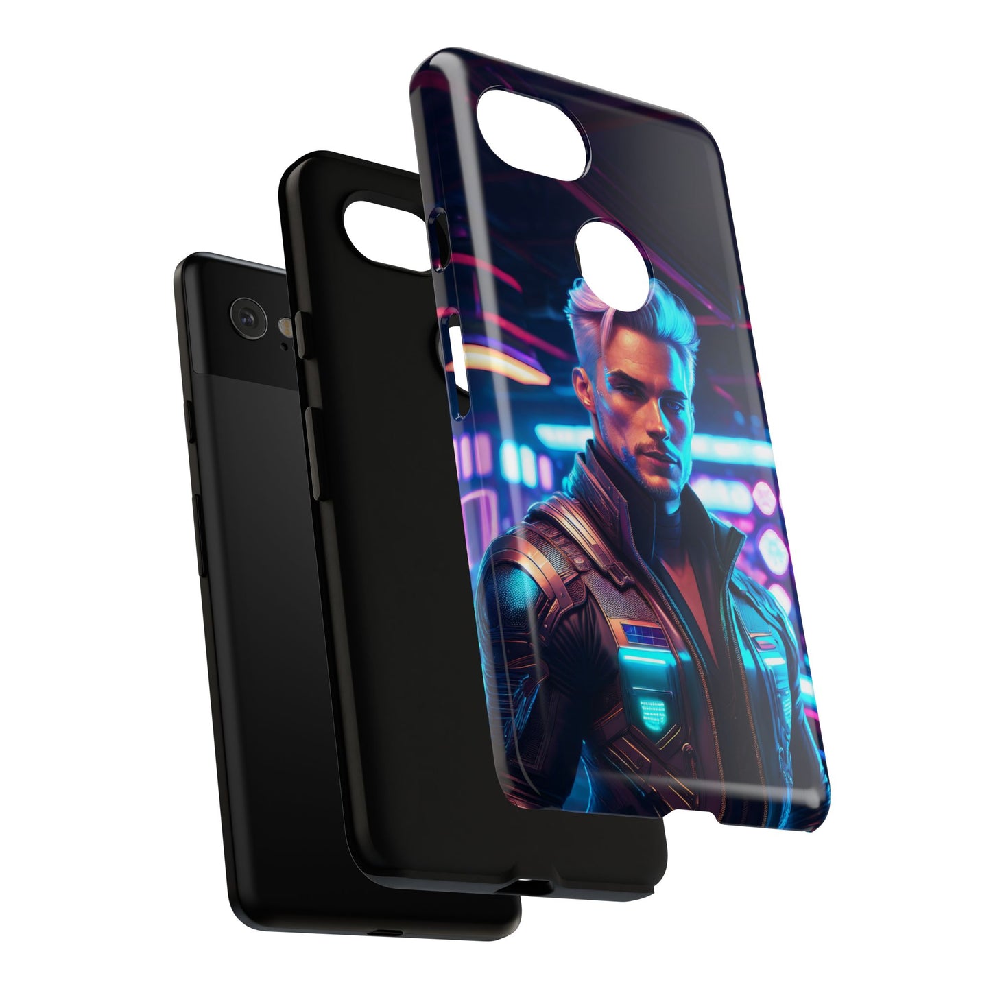 Futuristic Cyberpunk Male Cell Phone Case 008