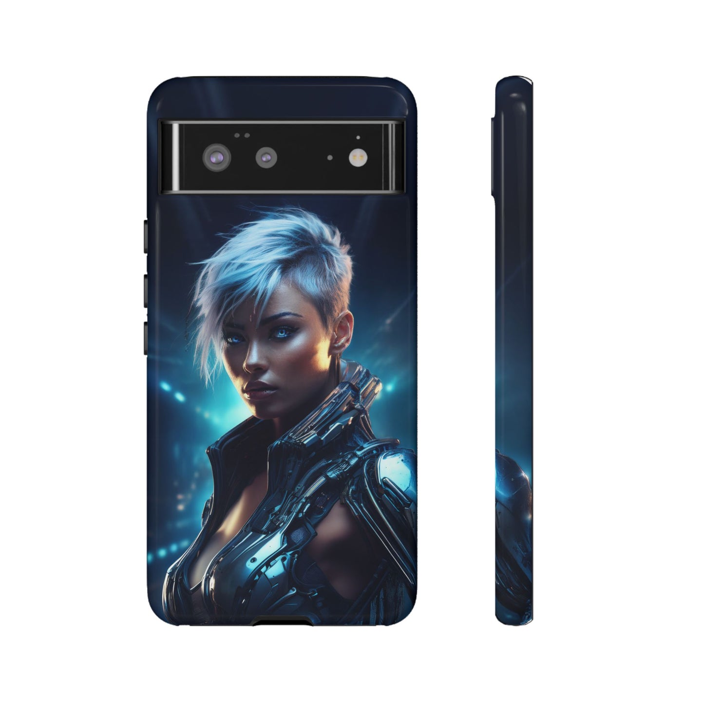 Futuristic Cyberpunk Female Cell Phone Case 027