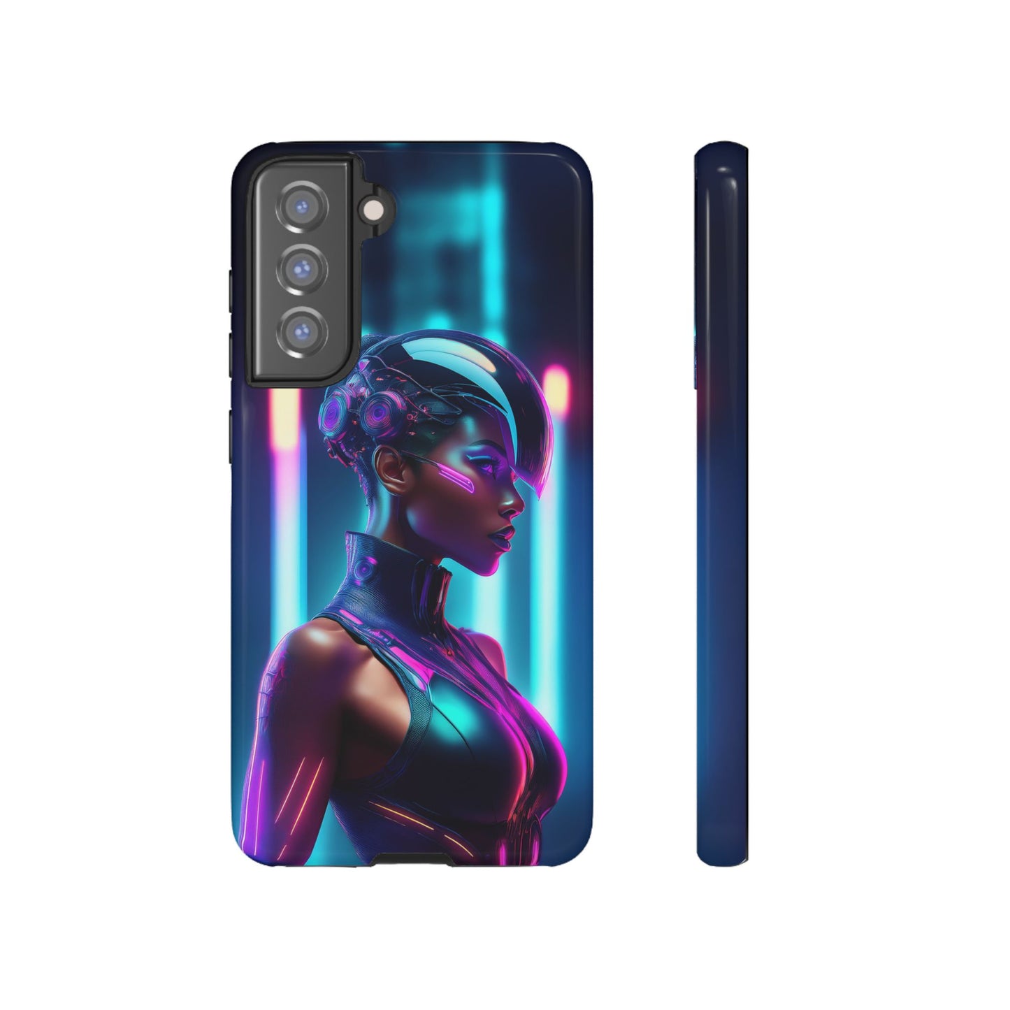 Futuristic Cyberpunk Female Cell Phone Case 021