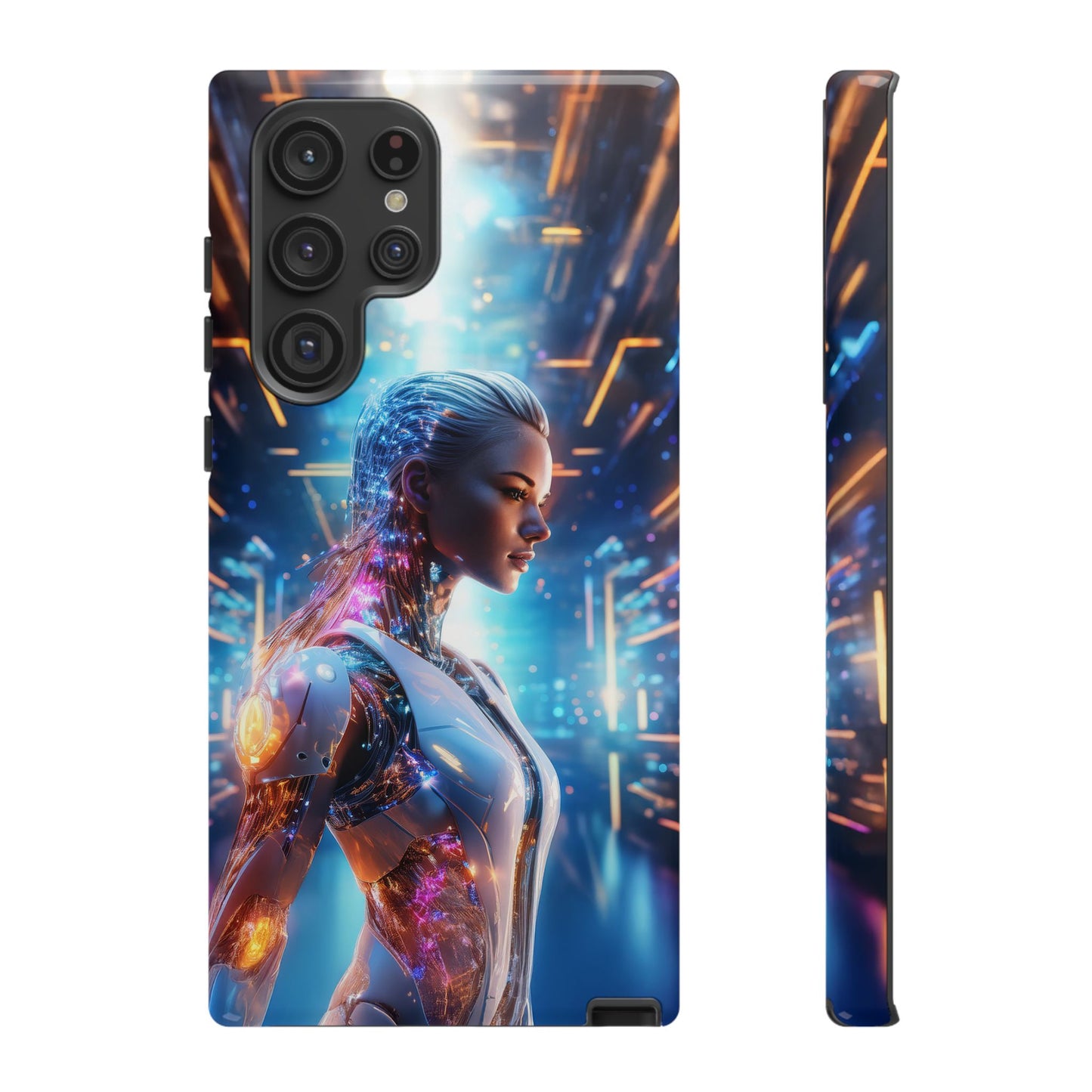 Futuristic Human Android Hybrid Cell Phone Case 008