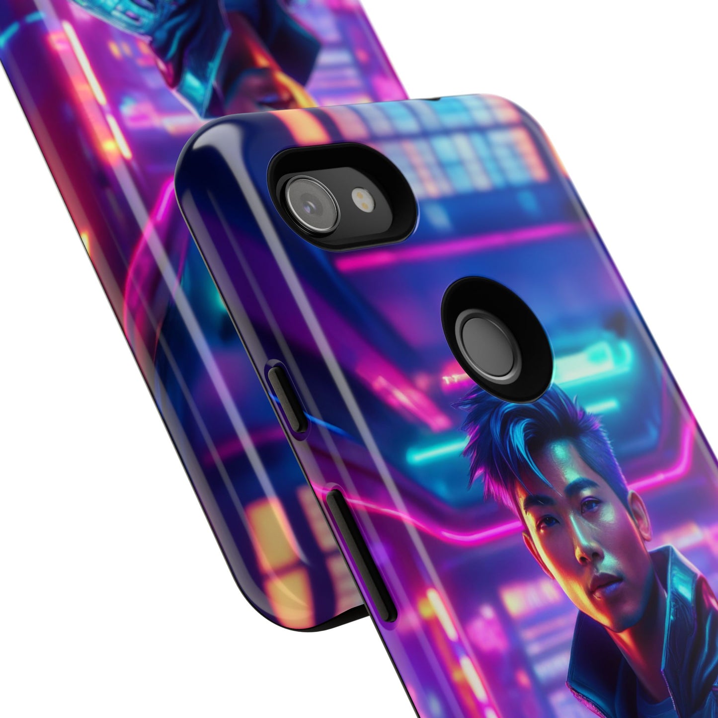 Futuristic Cyberpunk Male Cell Phone Case 012