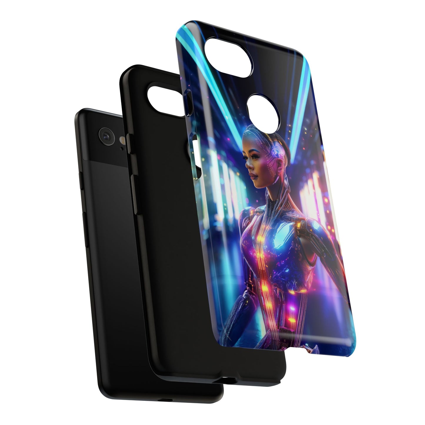 Futuristic Human Android Hybrid Cell Phone Case 010