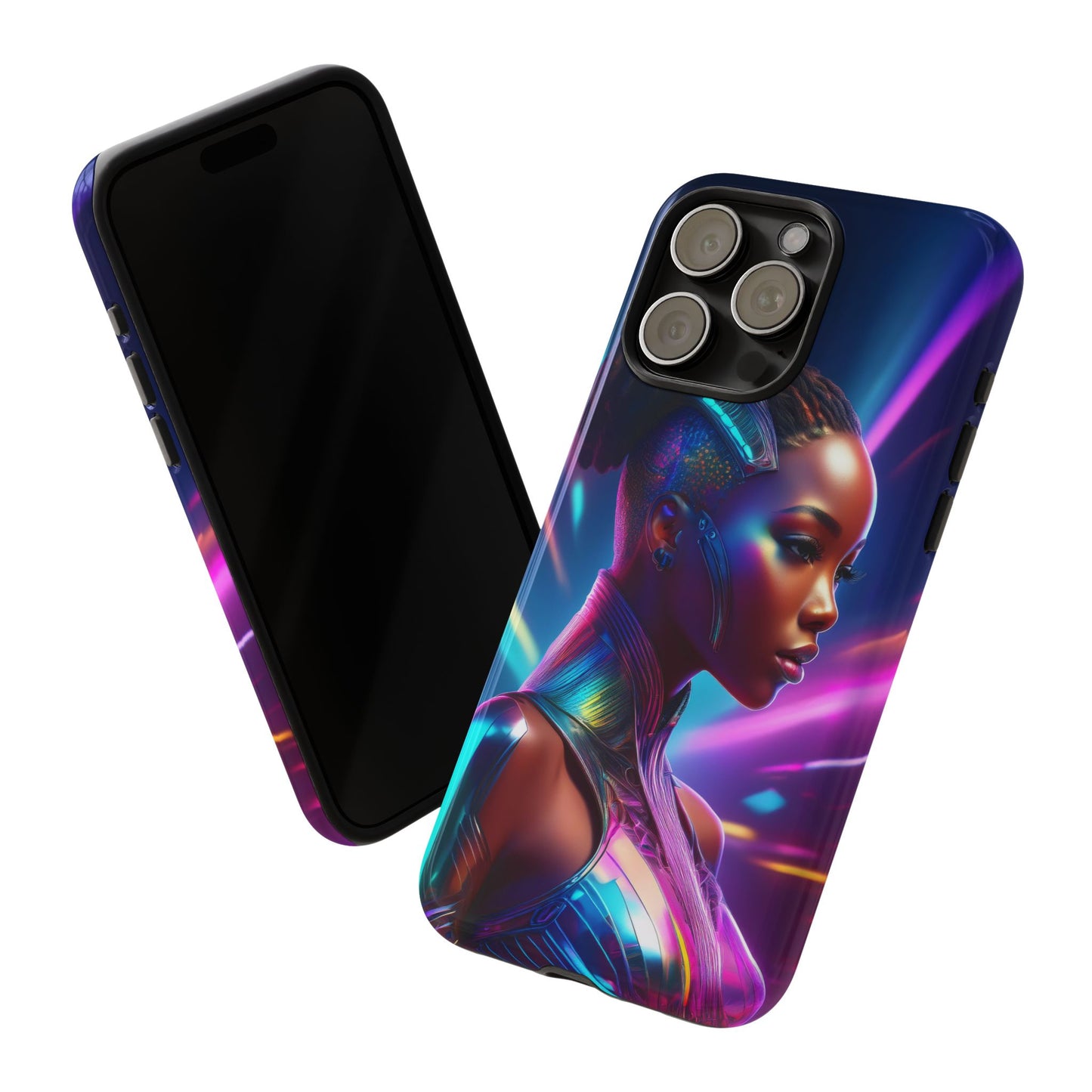 Futuristic Cyberpunk Female Cell Phone Case 014