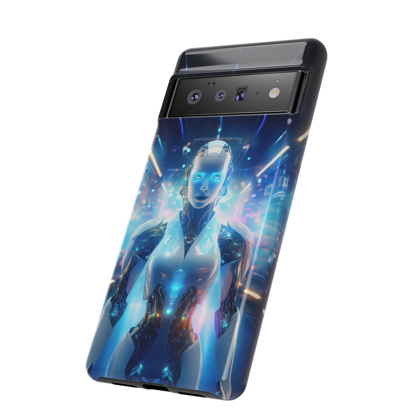 Futuristic Human Android Hybrid Cell Phone Case 012