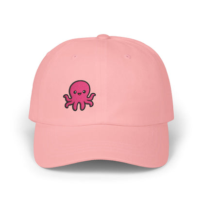 Cute Octopus Classic Dad Hat – Embroidered Kawaii Sea Creature Hat for Ocean Lovers and Tentacle Fans