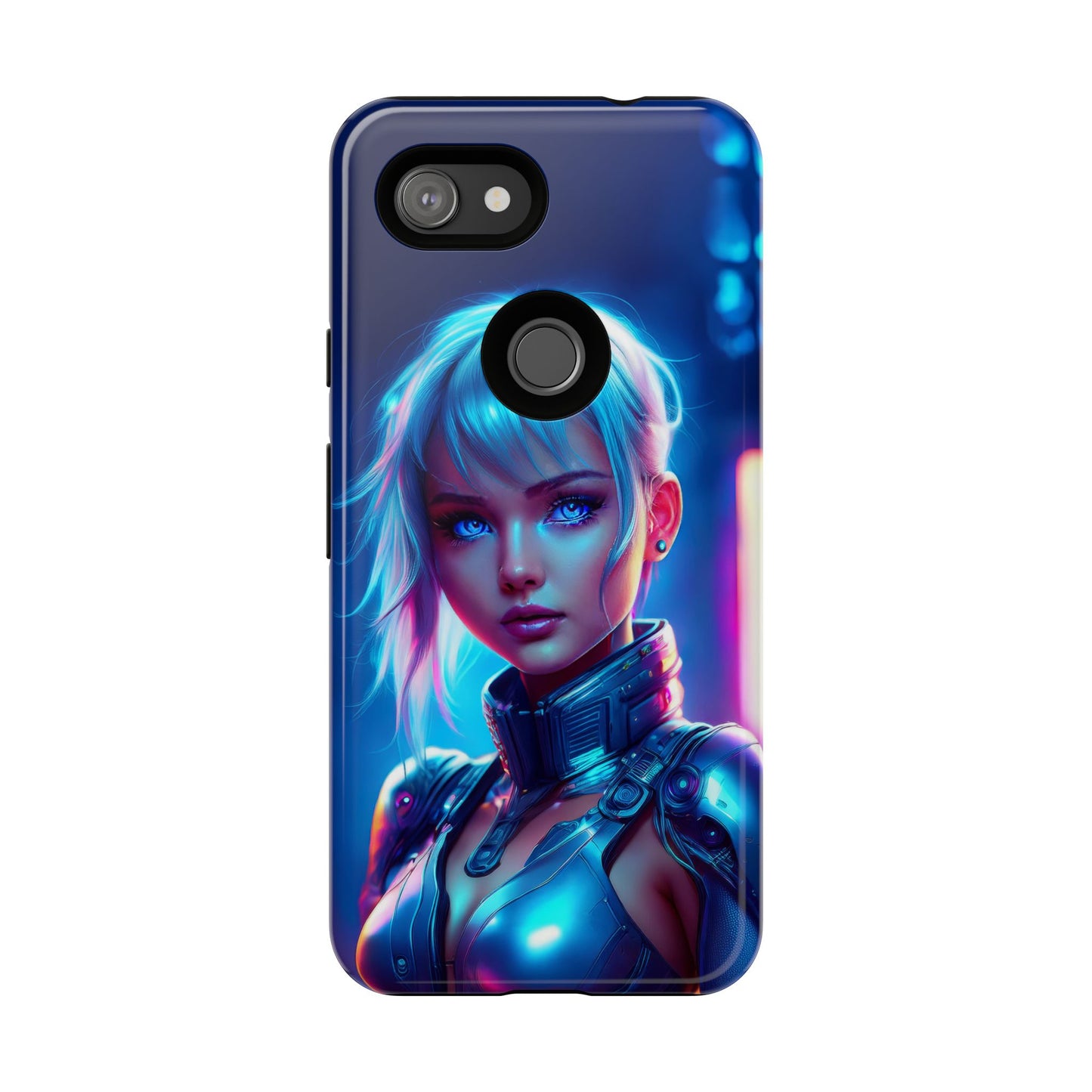 Futuristic Cyberpunk Female Cell Phone Case 013