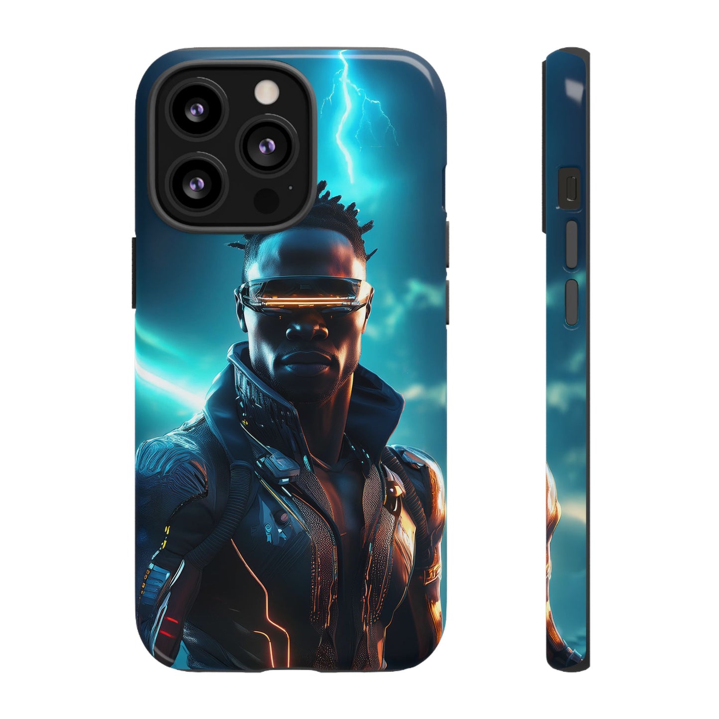 Futuristic Cyberpunk Male Cell Phone Case 014