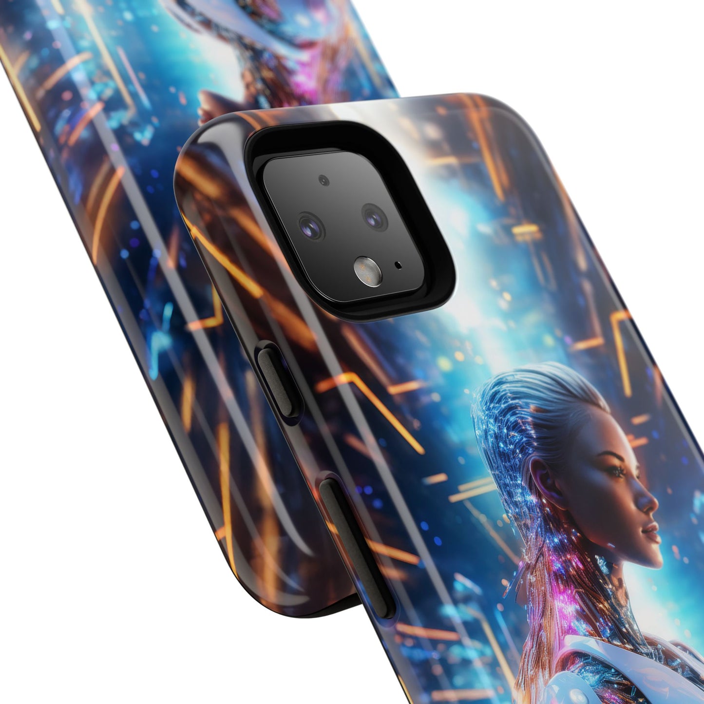 Futuristic Human Android Hybrid Cell Phone Case 008