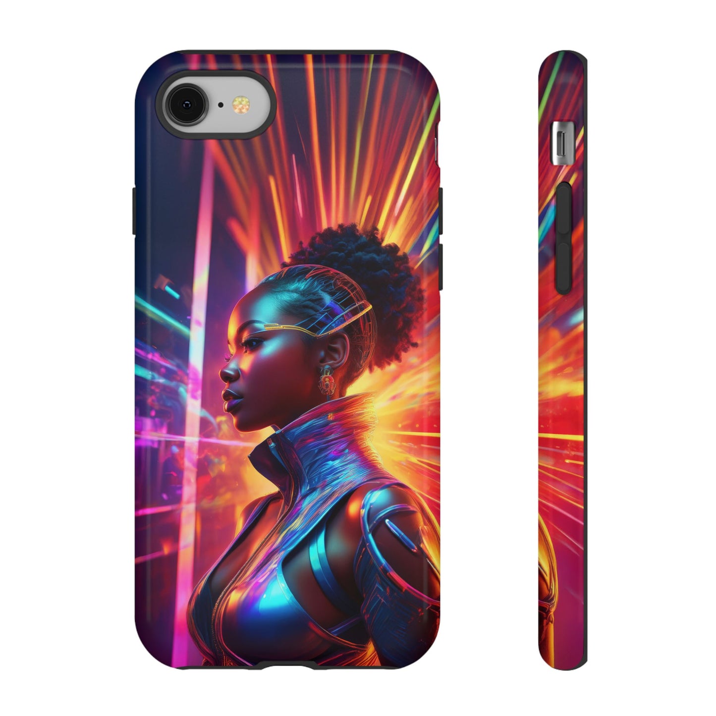 Futuristic Cyberpunk Female Cell Phone Case 001