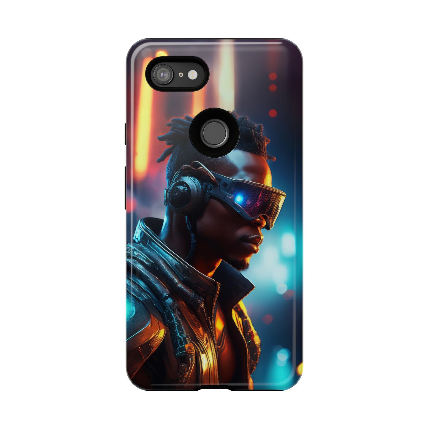 Futuristic Cyberpunk Male Cell Phone Case 016