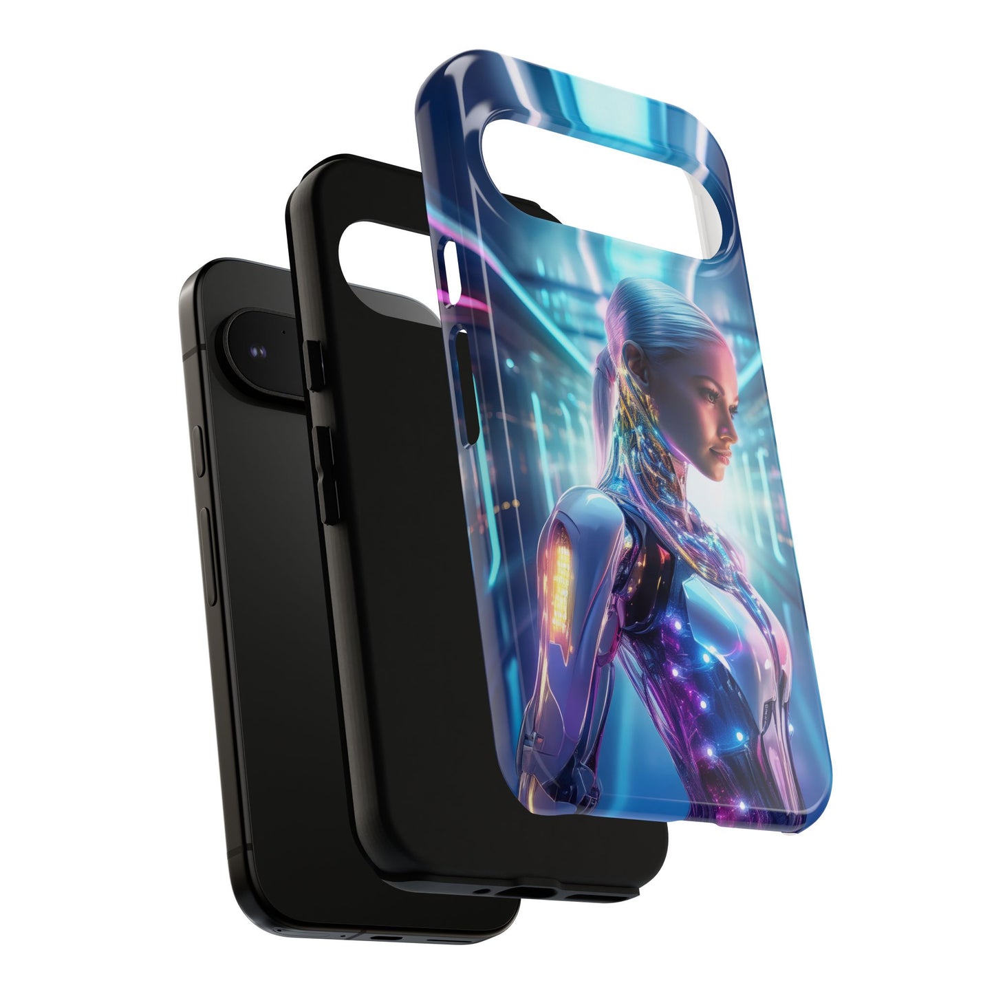 Futuristic Human Android Hybrid Cell Phone Case 015