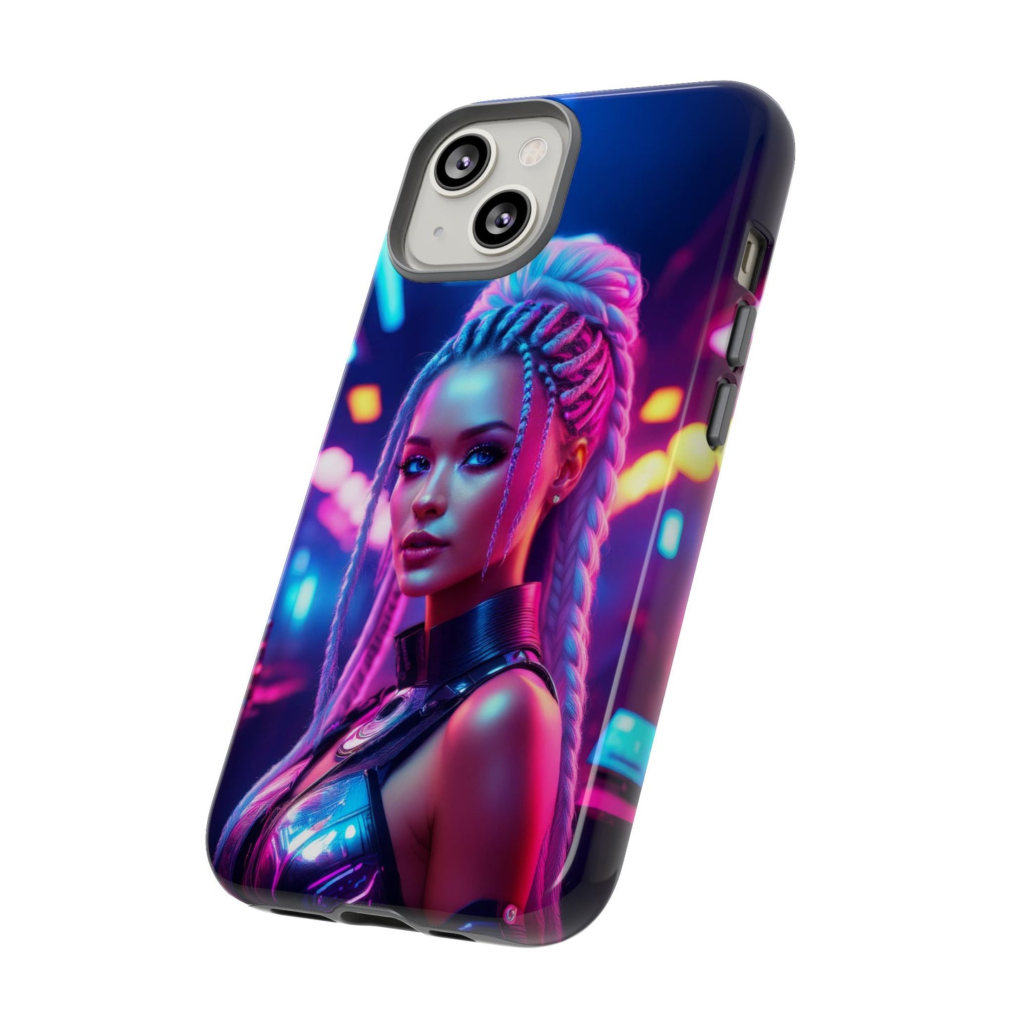 Futuristic Cyberpunk Female Cell Phone Case 007