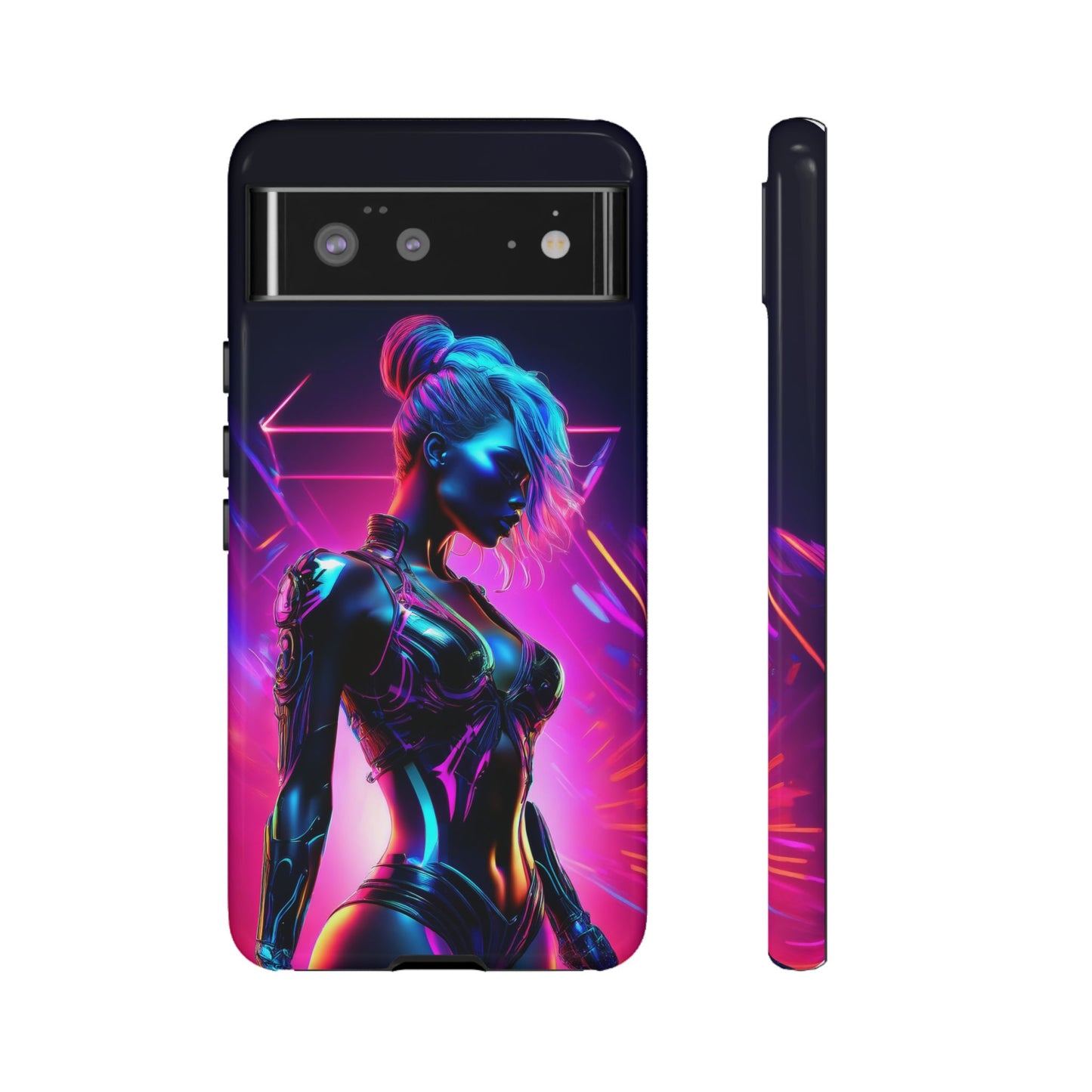 Futuristic Cyberpunk Female Cell Phone Case 017