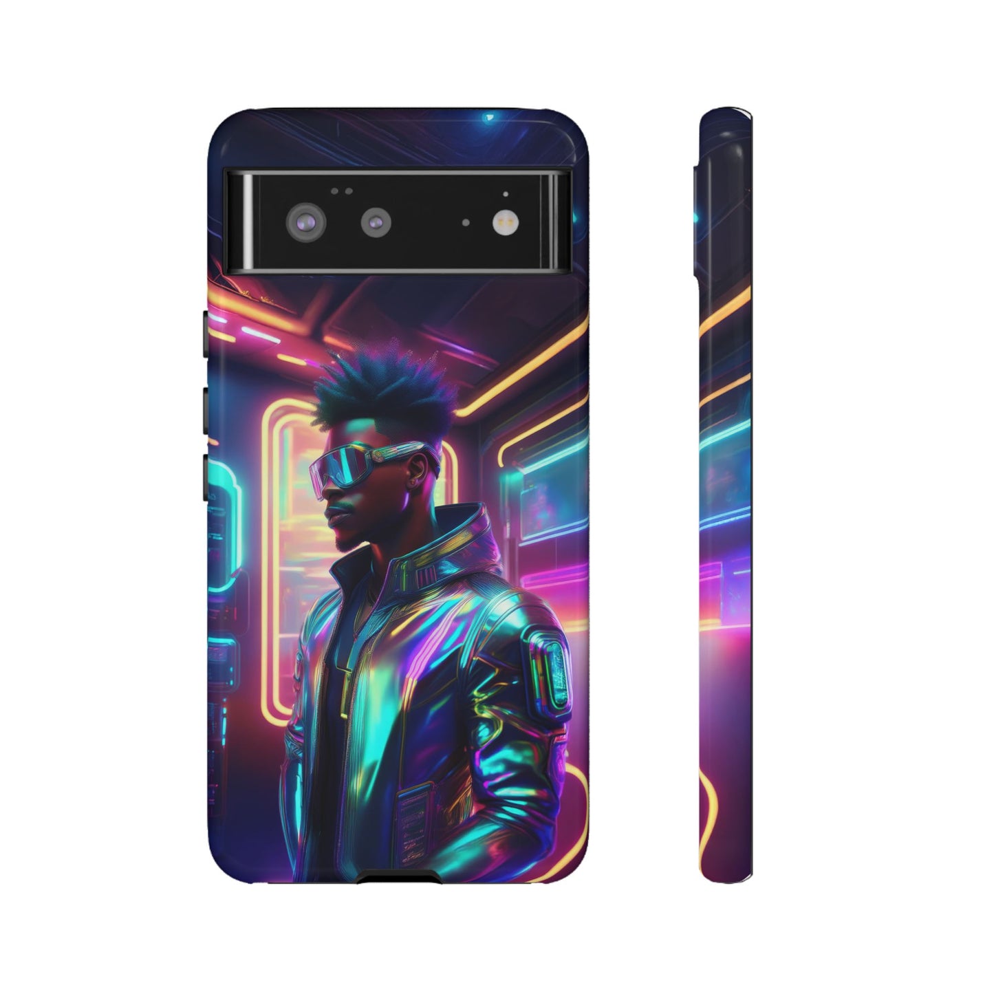 Futuristic Cyberpunk Male Cell Phone Case 004