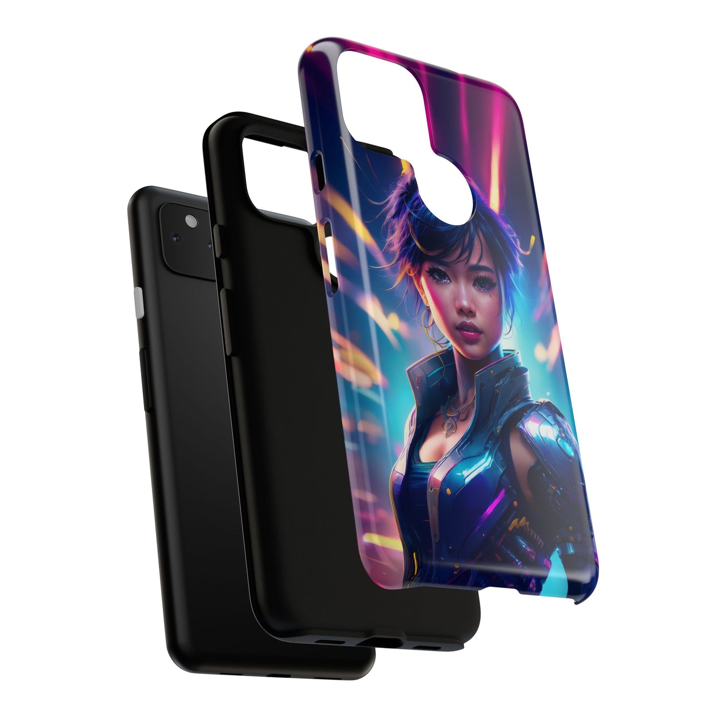 Futuristic Cyberpunk Female Cell Phone Case 024