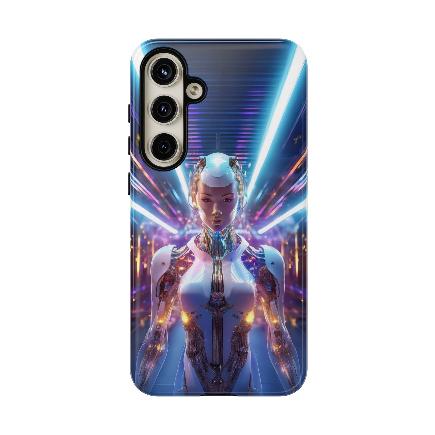 Futuristic Human Android Hybrid Cell Phone Case 007