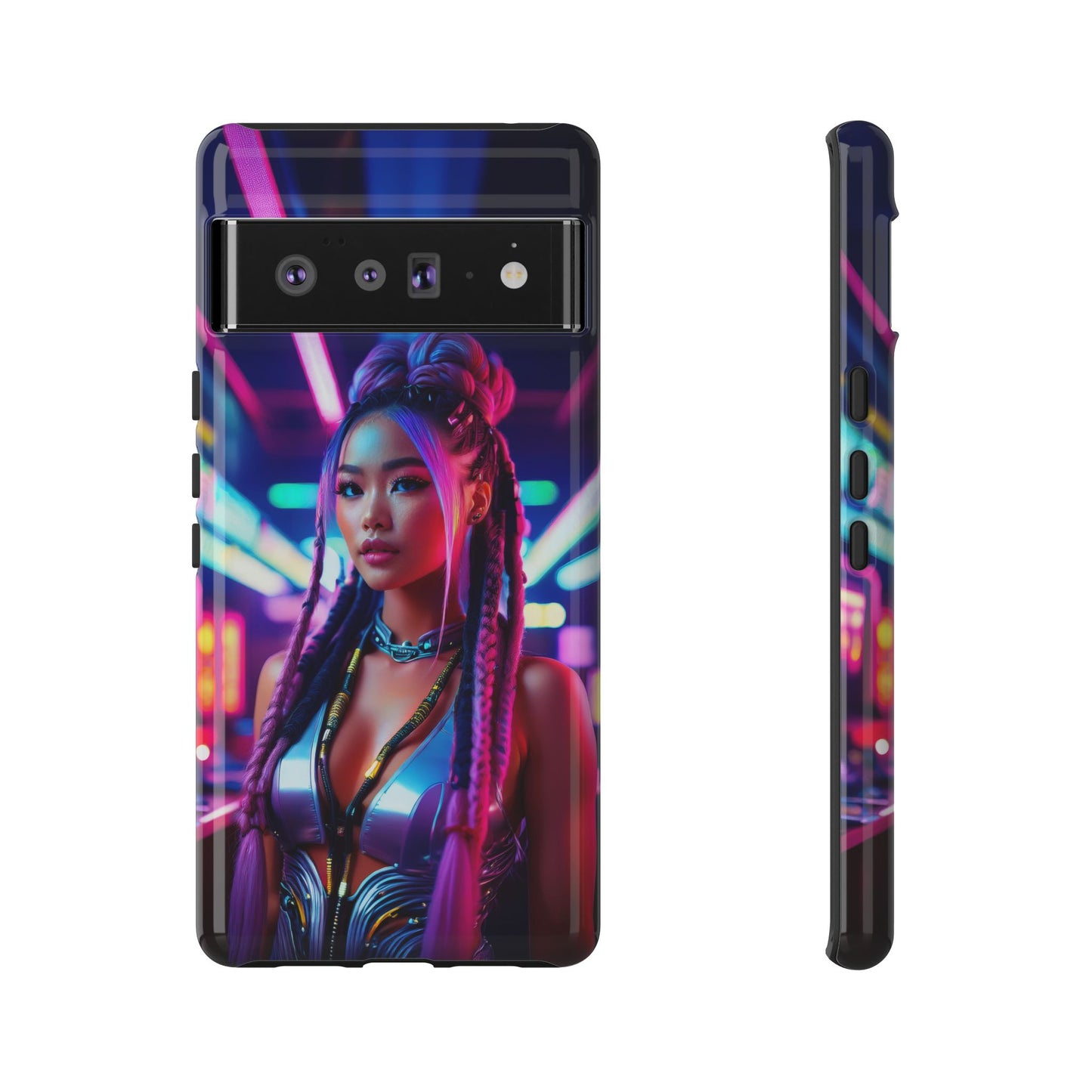 Futuristic Cyberpunk Female Cell Phone Case 008