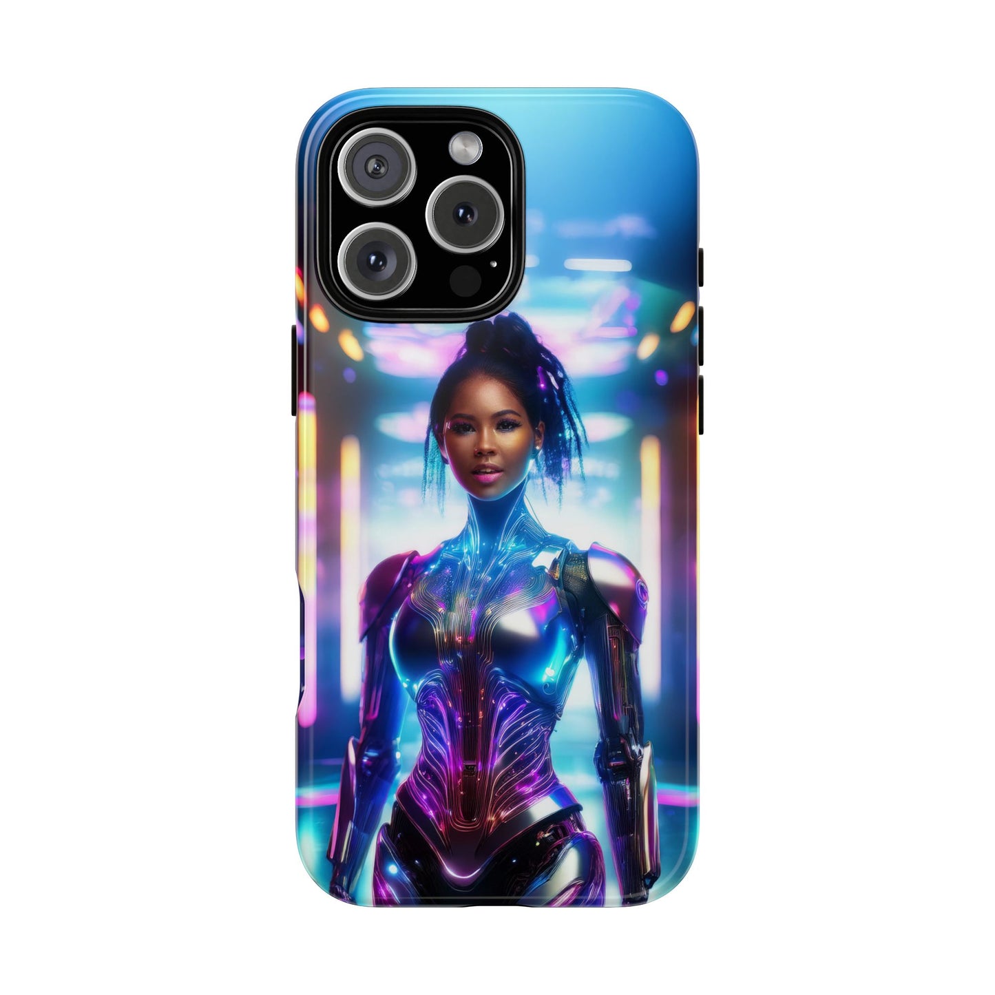 Futuristic Human Android Hybrid Cell Phone Case 009