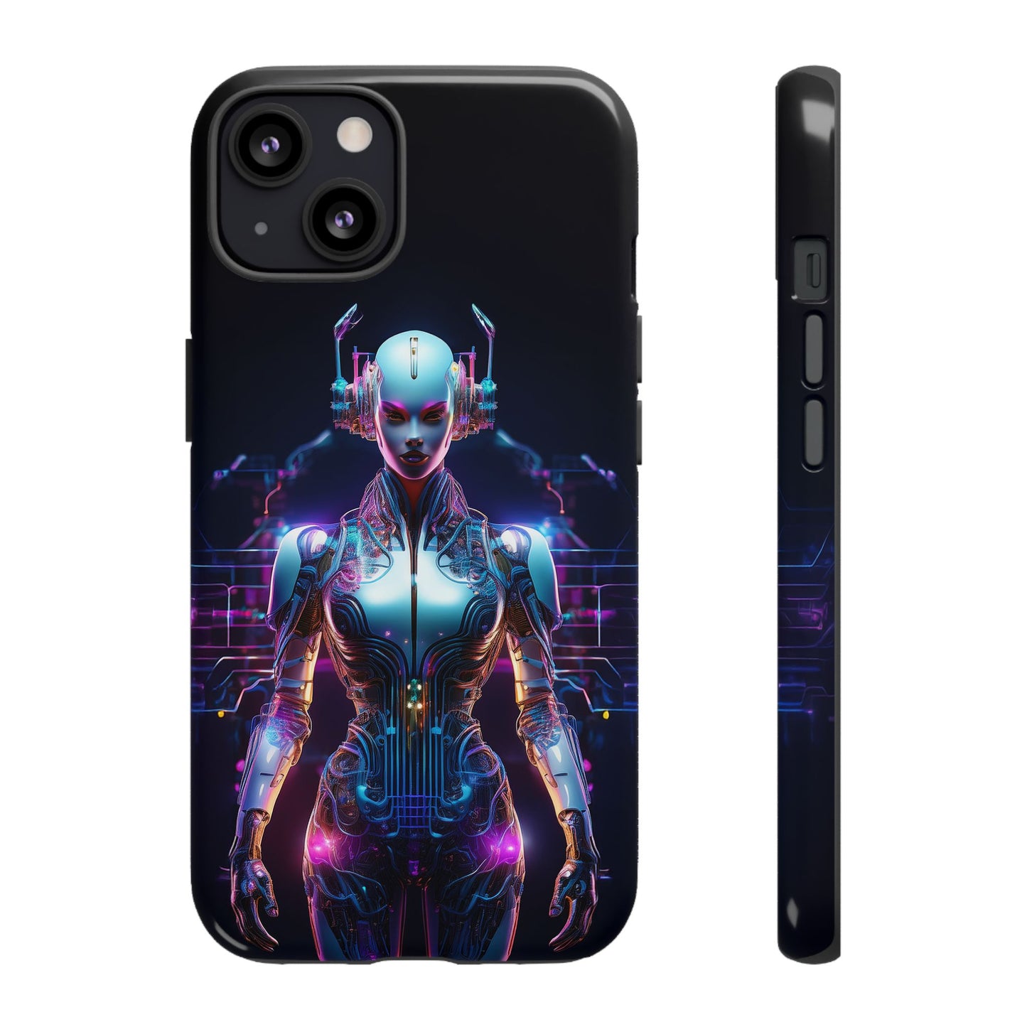 Futuristic Human Android Hybrid Cell Phone Case 001