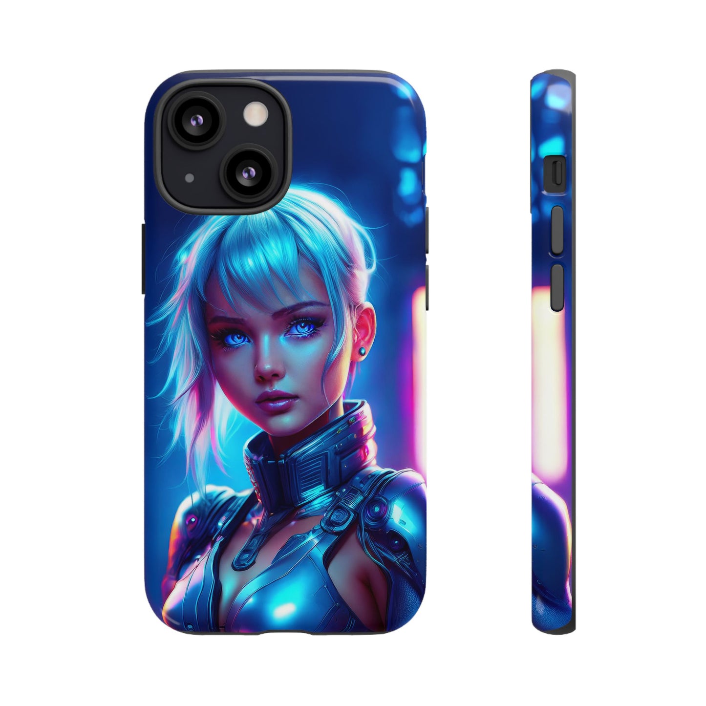 Futuristic Cyberpunk Female Cell Phone Case 013