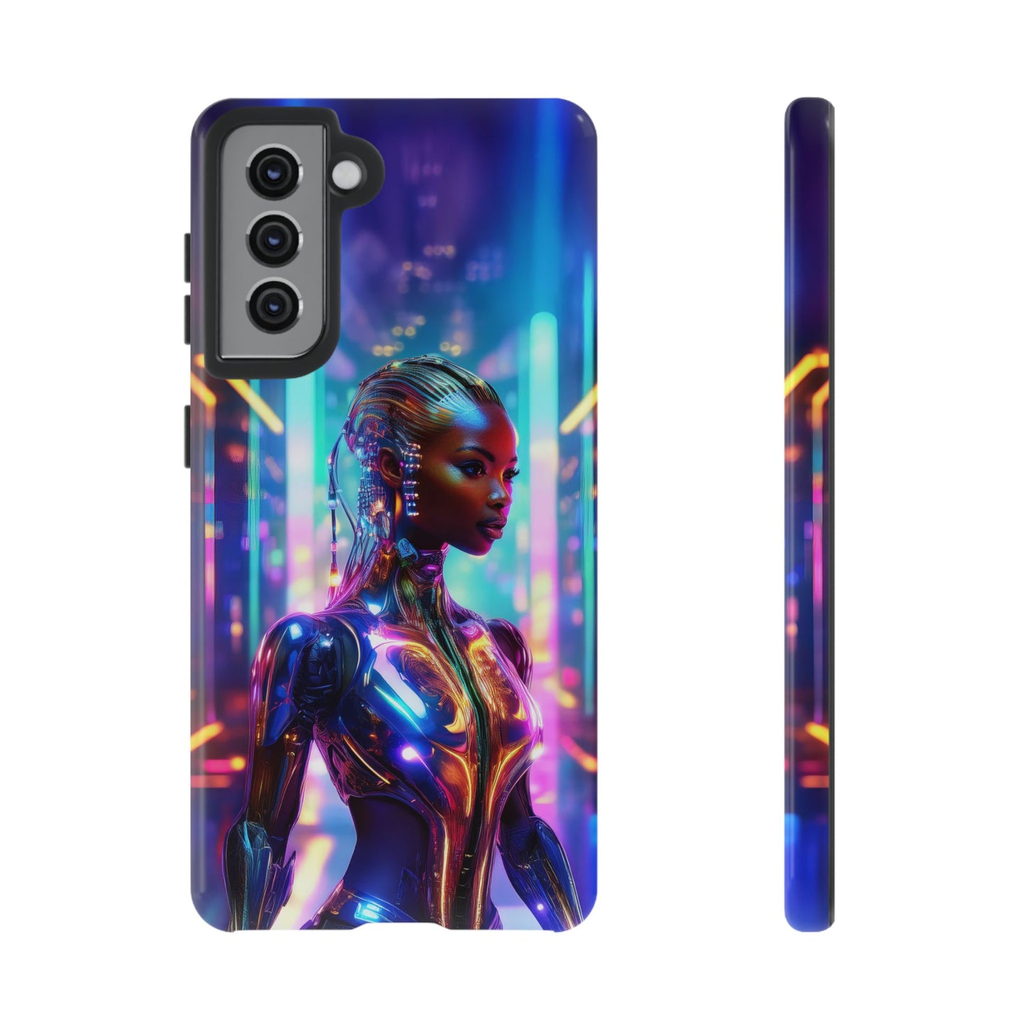 Futuristic Human Android Hybrid Cell Phone Case 018