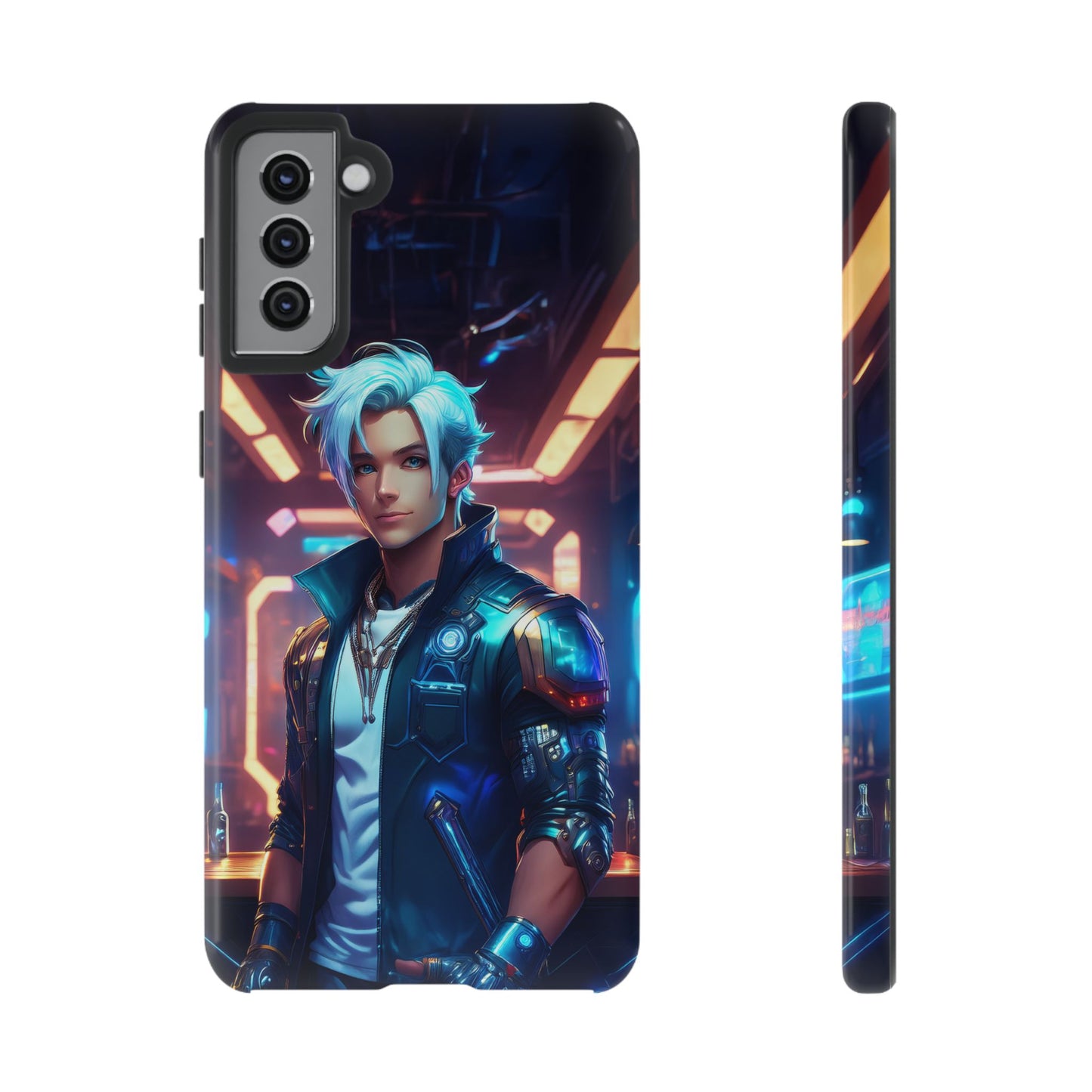 Futuristic Cyberpunk Male Cell Phone Case 009