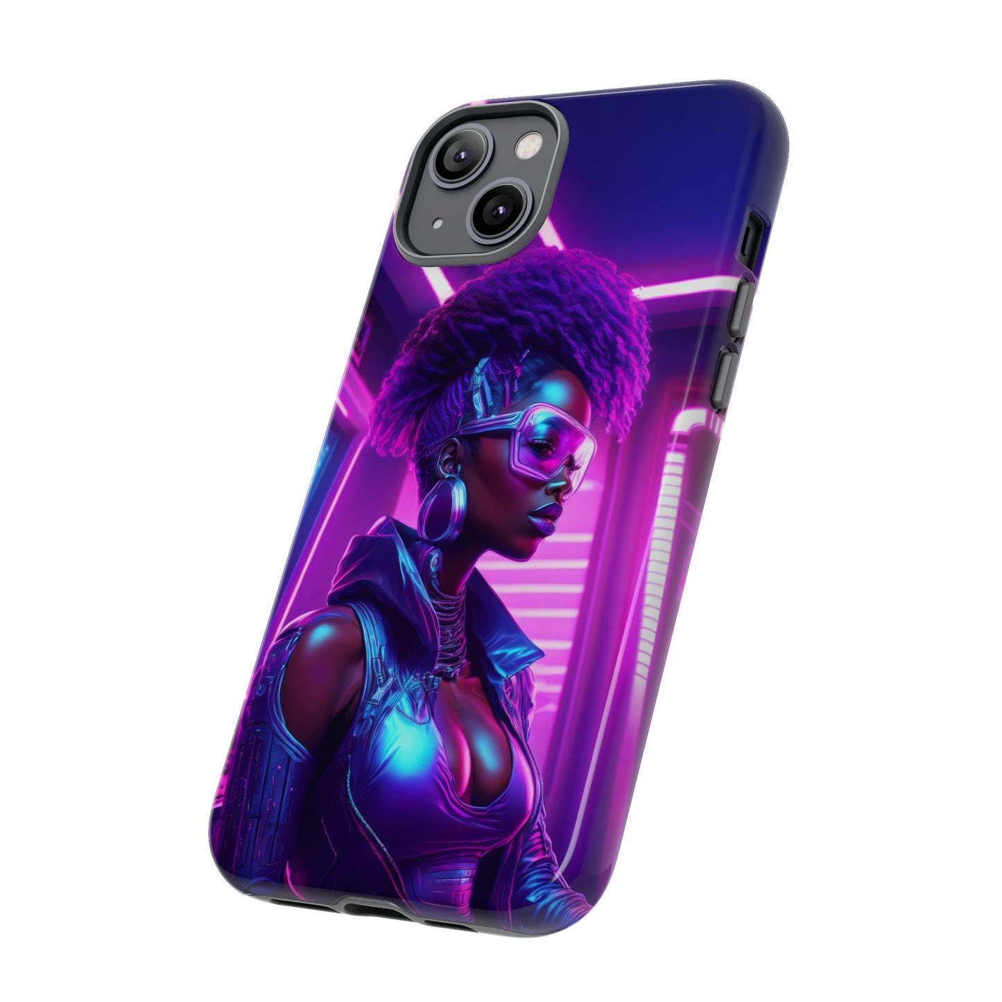 Futuristic Cyberpunk Female Cell Phone Case 004