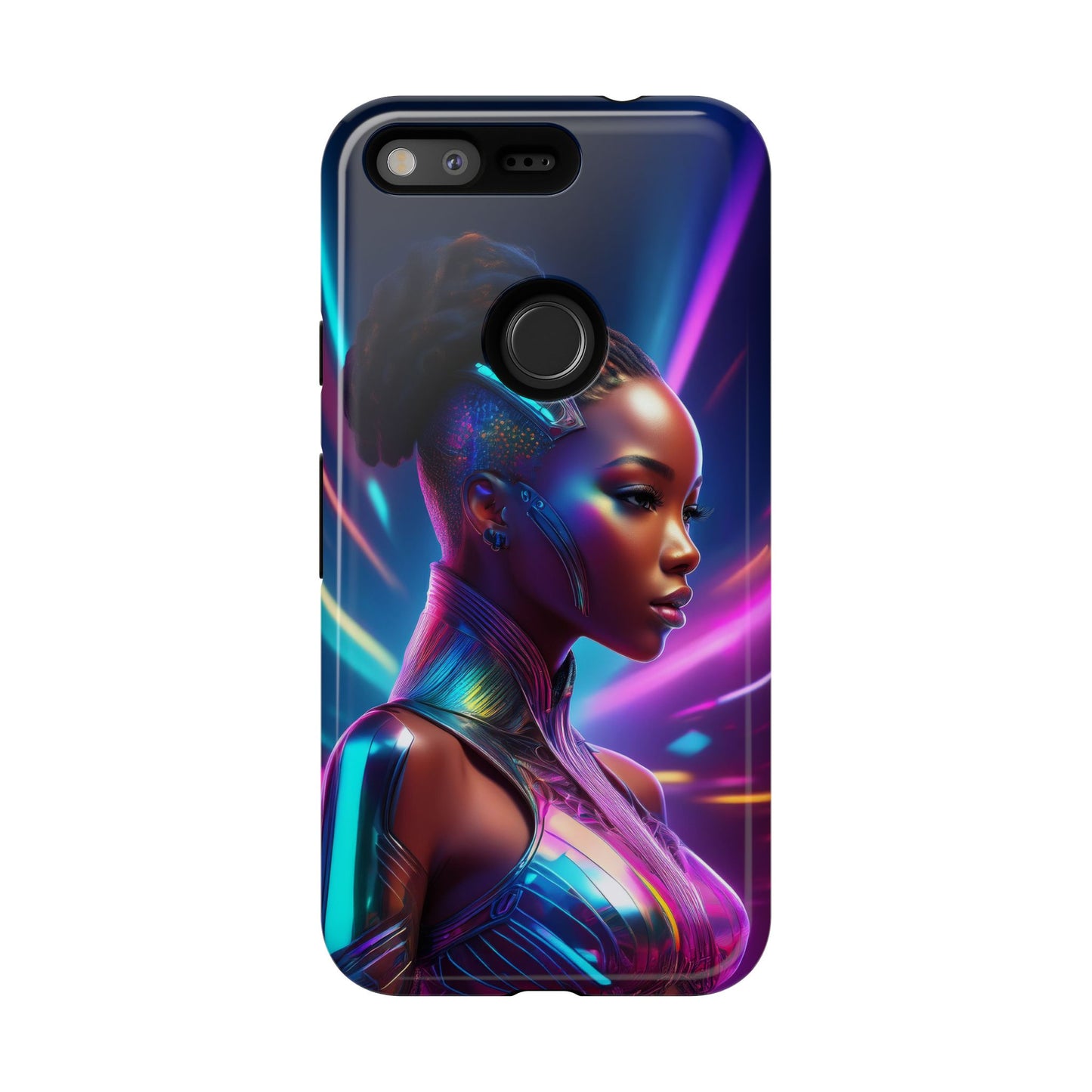 Futuristic Cyberpunk Female Cell Phone Case 014