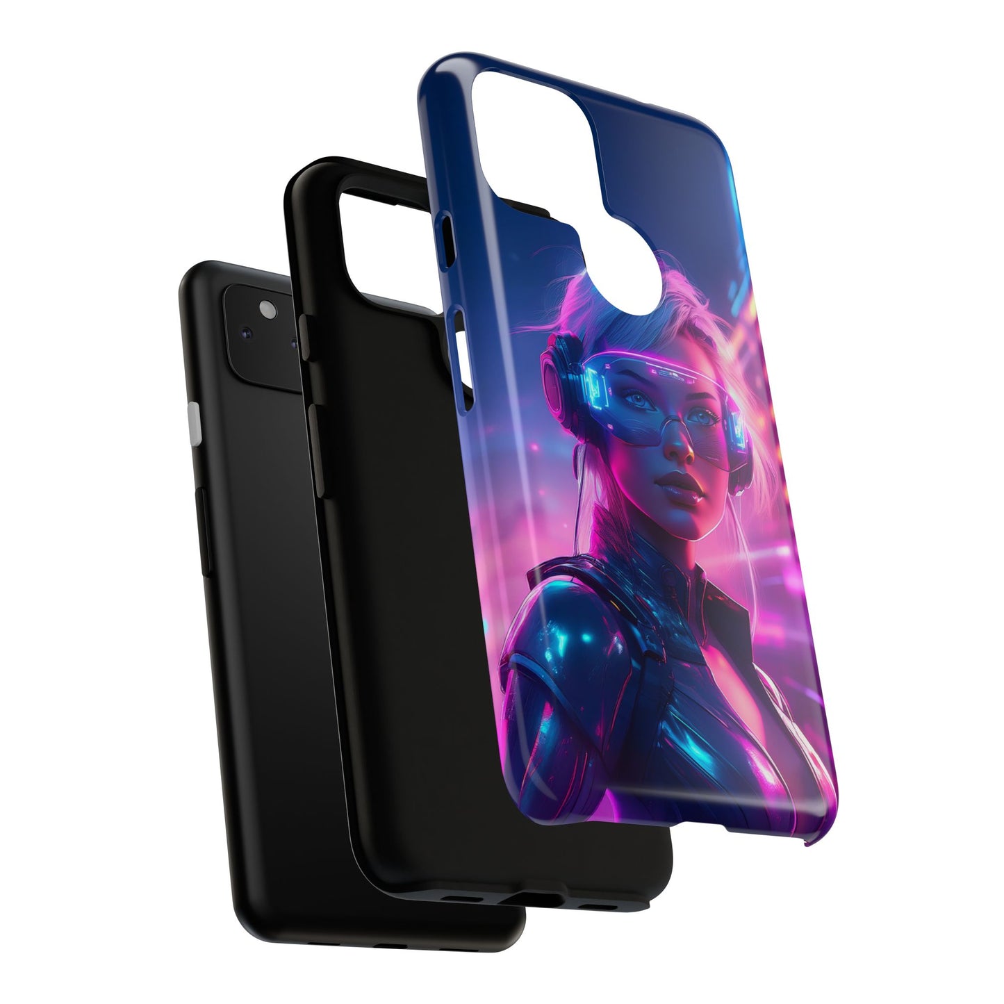 Futuristic Cyberpunk Female Cell Phone Case 029