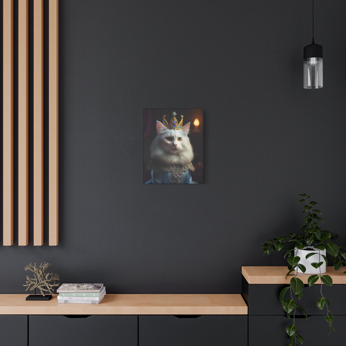 Her Royal Meowjesty Canvas Art | Stretched Matte Wall Decor 003