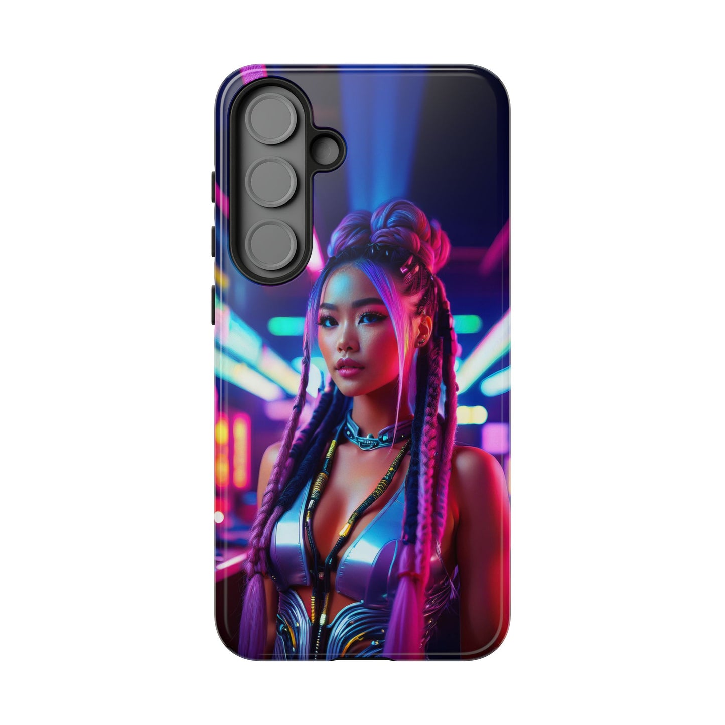 Futuristic Cyberpunk Female Cell Phone Case 008