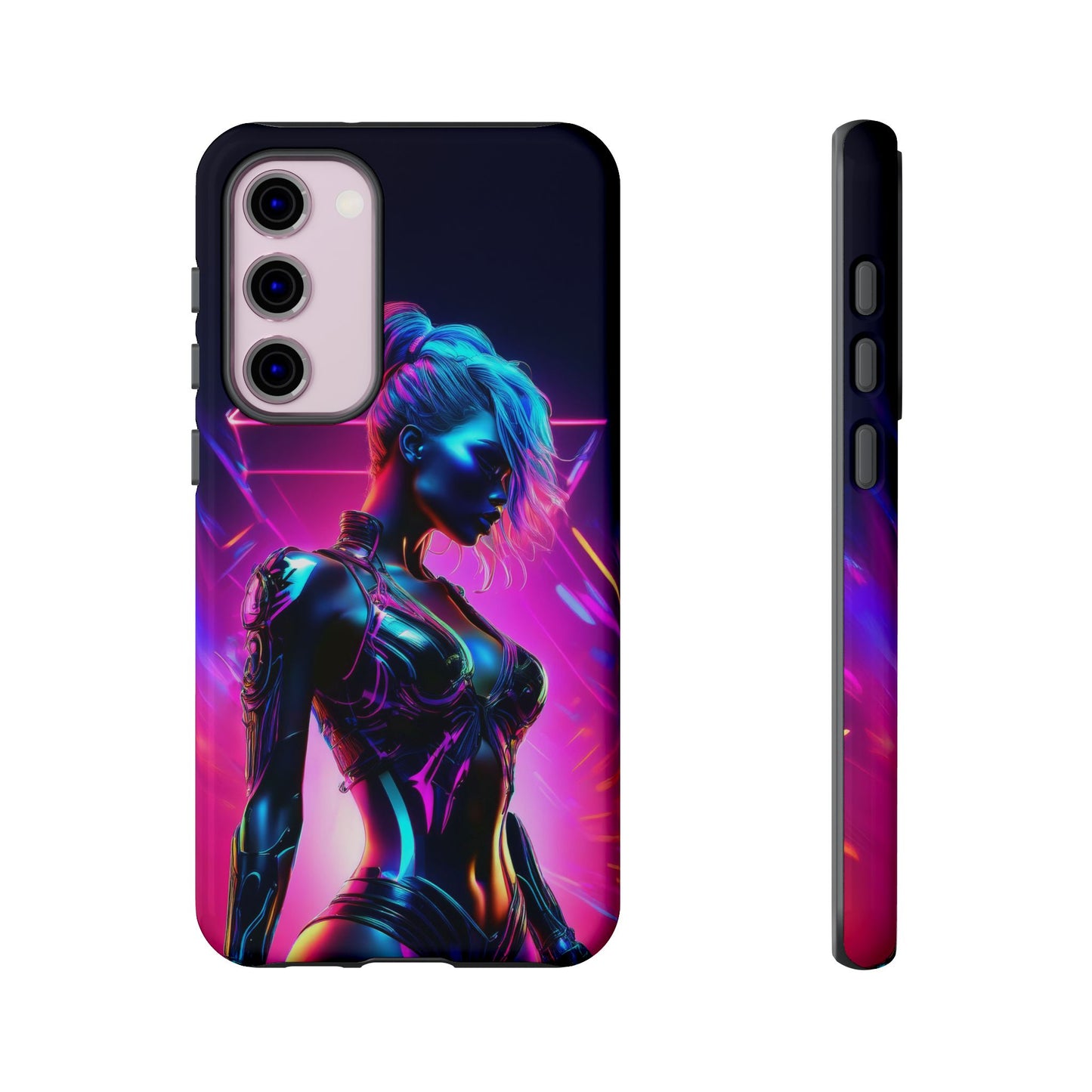 Futuristic Cyberpunk Female Cell Phone Case 017