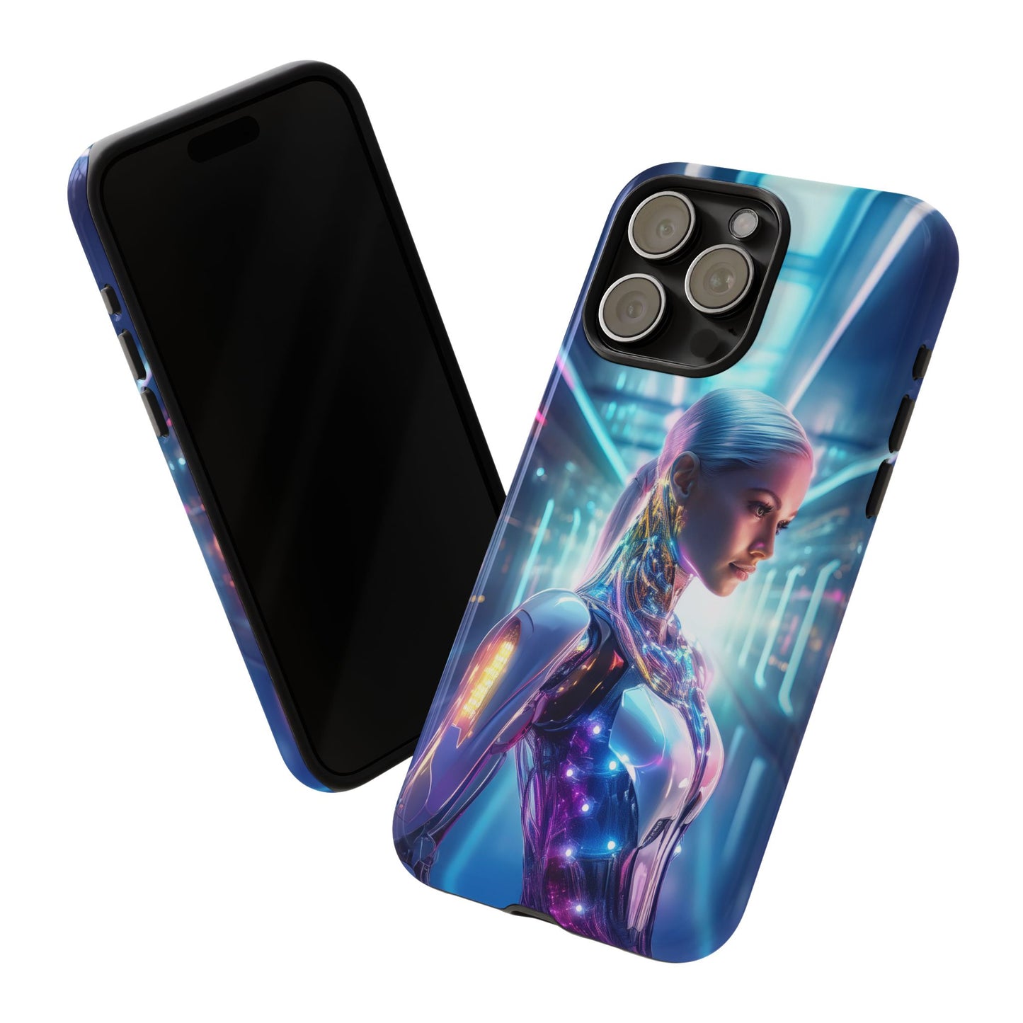 Futuristic Human Android Hybrid Cell Phone Case 015