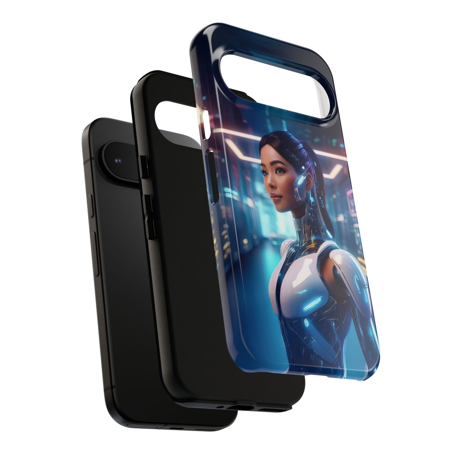 Futuristic Human Android Hybrid Cell Phone Case 005