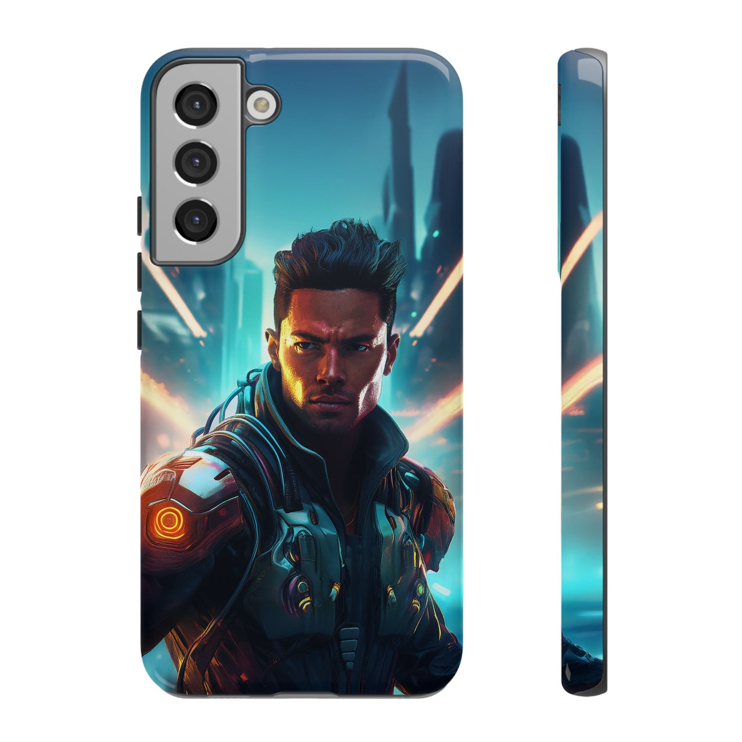 Futuristic Cyberpunk Male Cell Phone Case 015