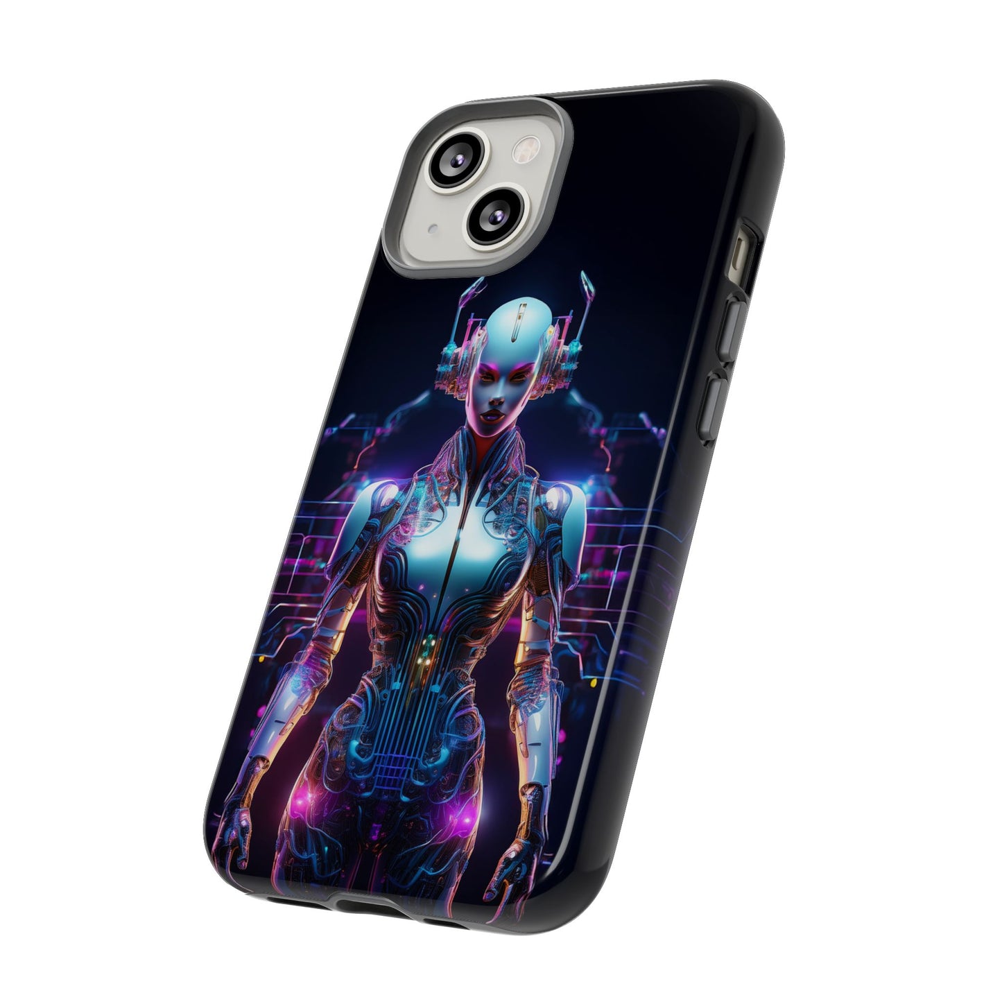 Futuristic Human Android Hybrid Cell Phone Case 001