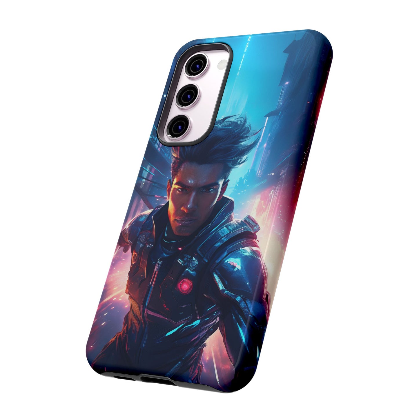 Futuristic Cyberpunk Male Cell Phone Case 017