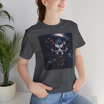Terrifying Clown Face Halloween Shirt – Haunted Circus Horror Graphic Tee for Halloween Fright Fans