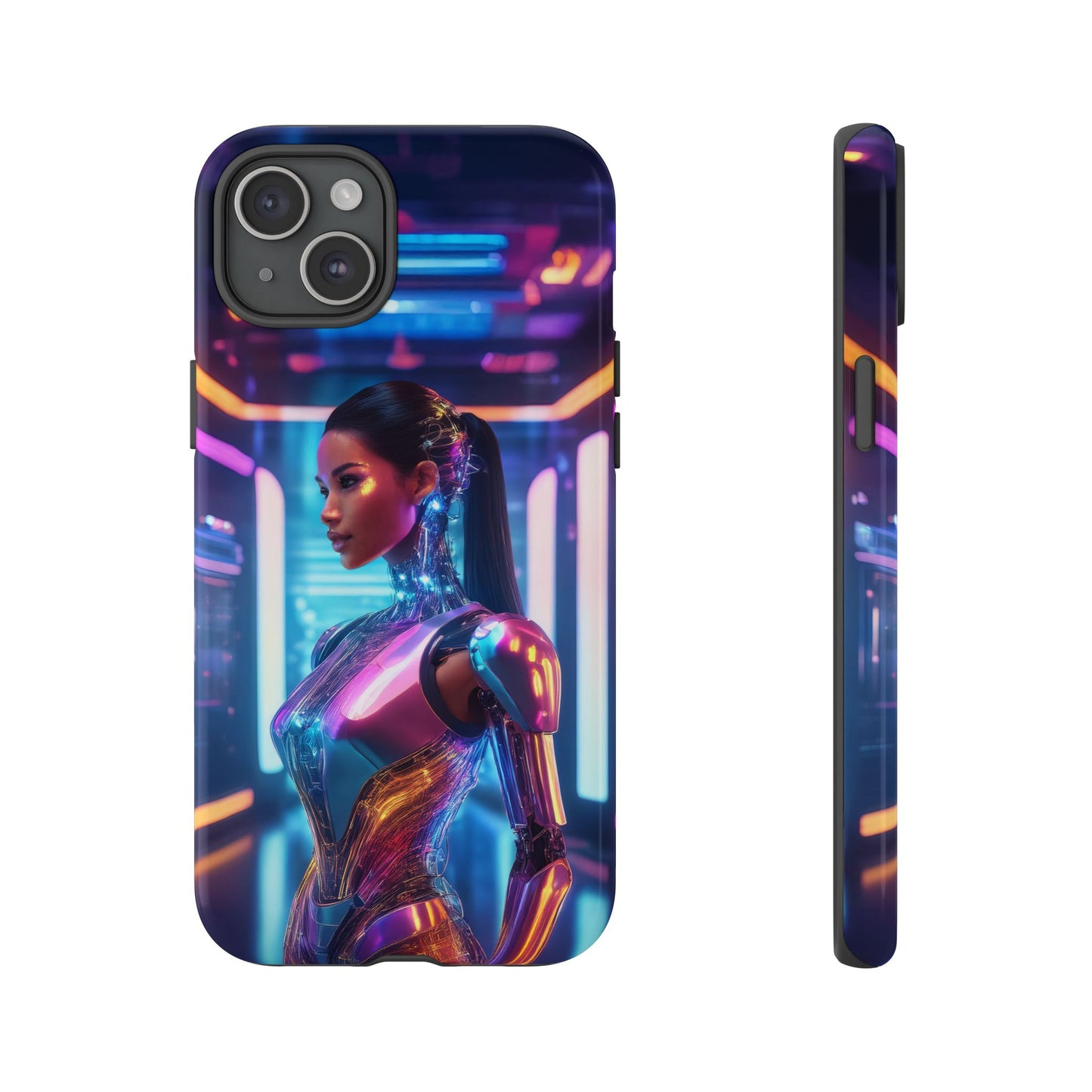 Futuristic Human Android Hybrid Cell Phone Case 016