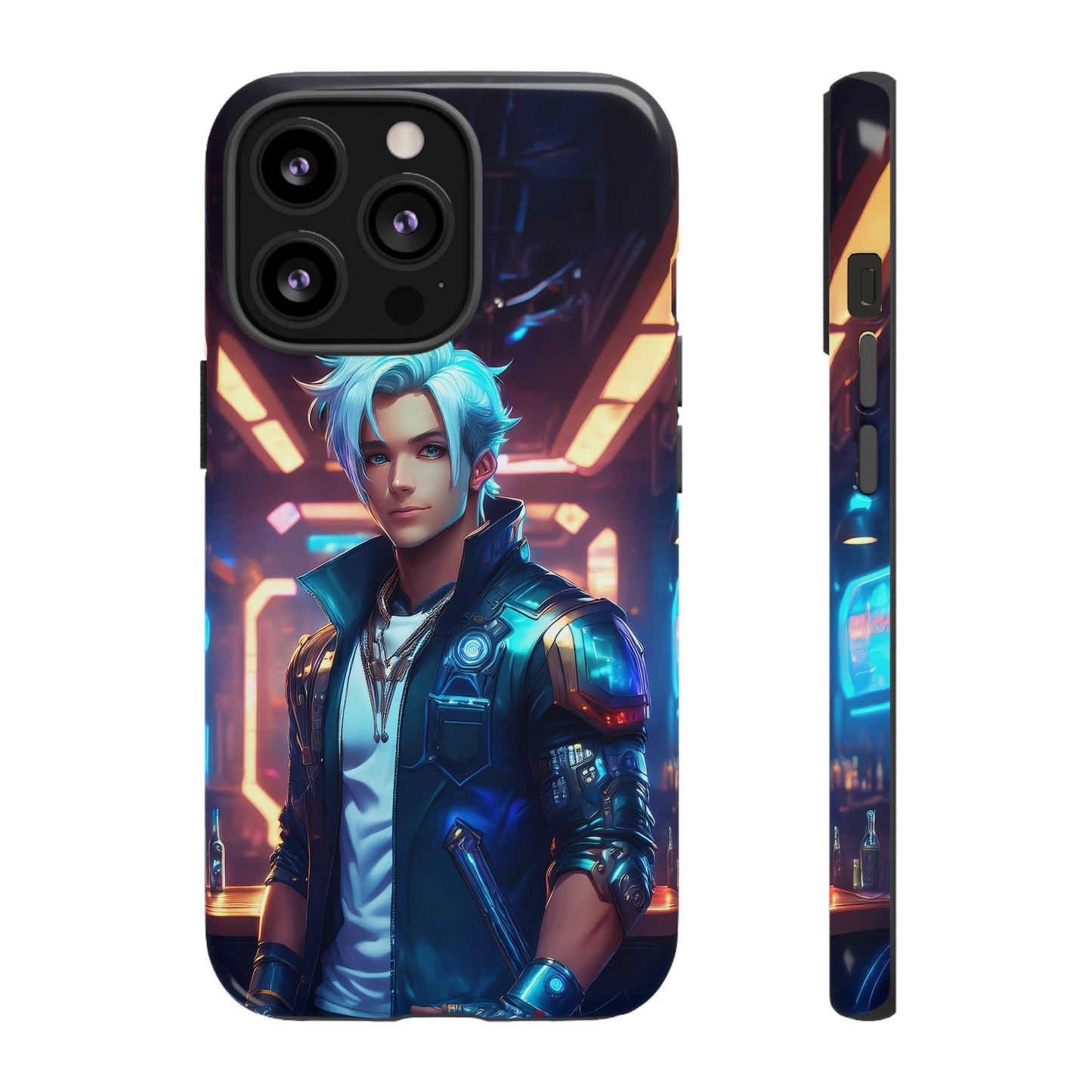 Futuristic Cyberpunk Male Cell Phone Case 009